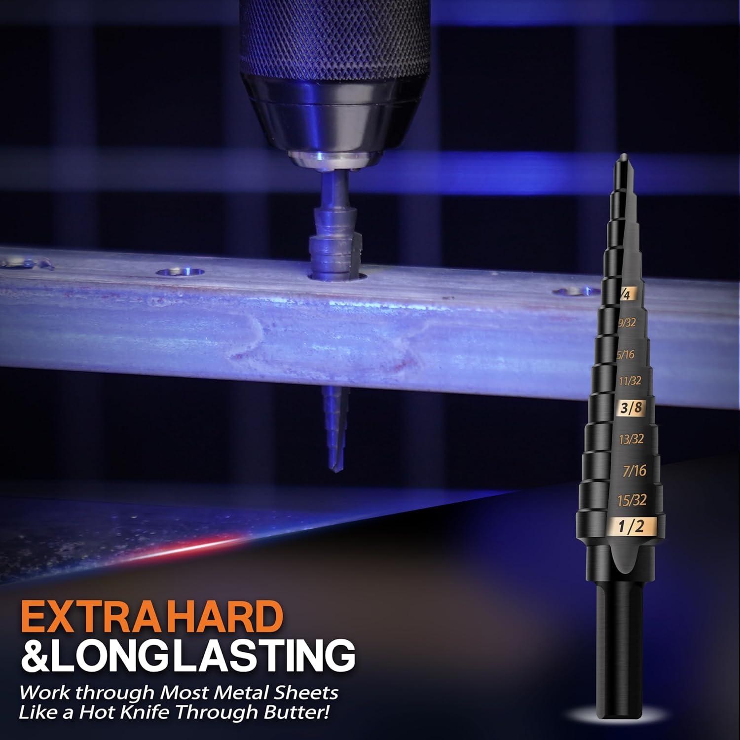 Broca Escalonada KSEIBI 575035 HSS 3 Planos 3-12 mm para Metal