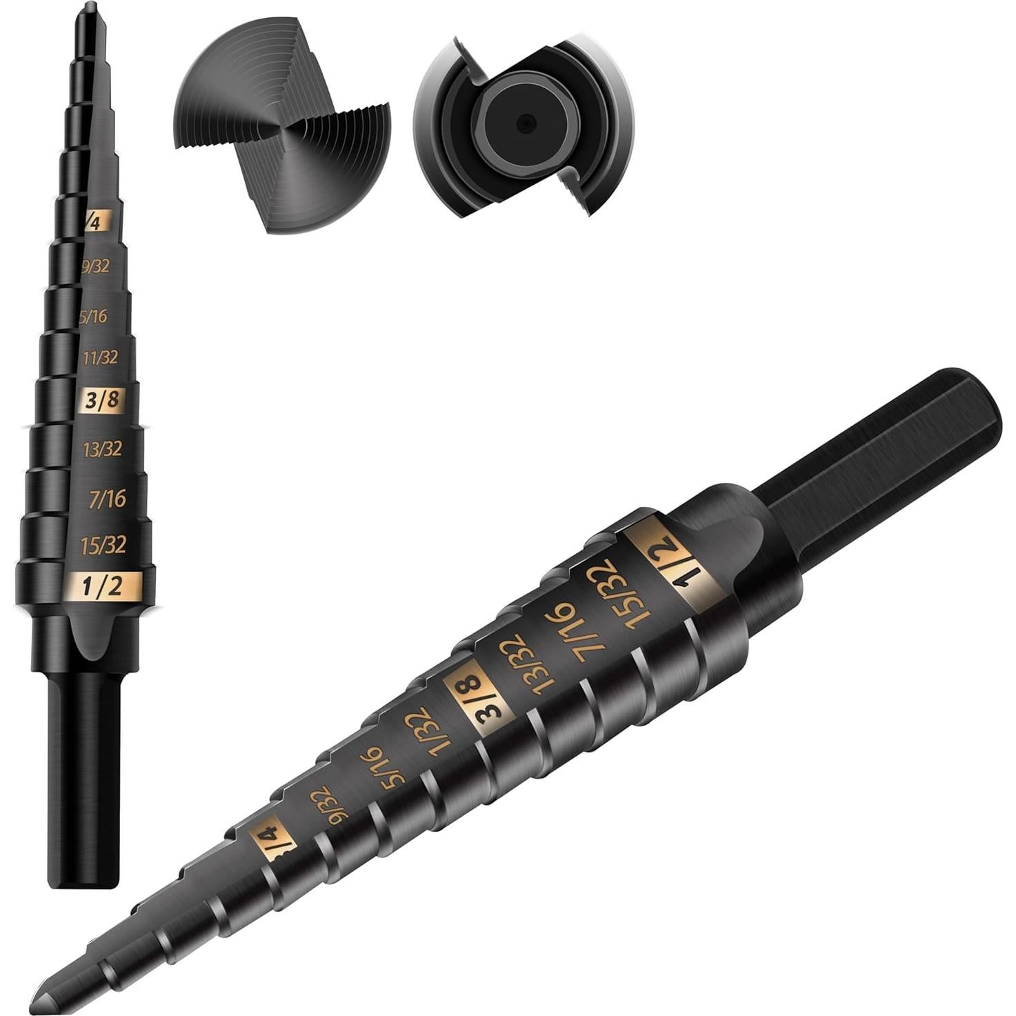 Broca Escalonada KSEIBI 575035 HSS 3 Planos 3-12 mm para Metal