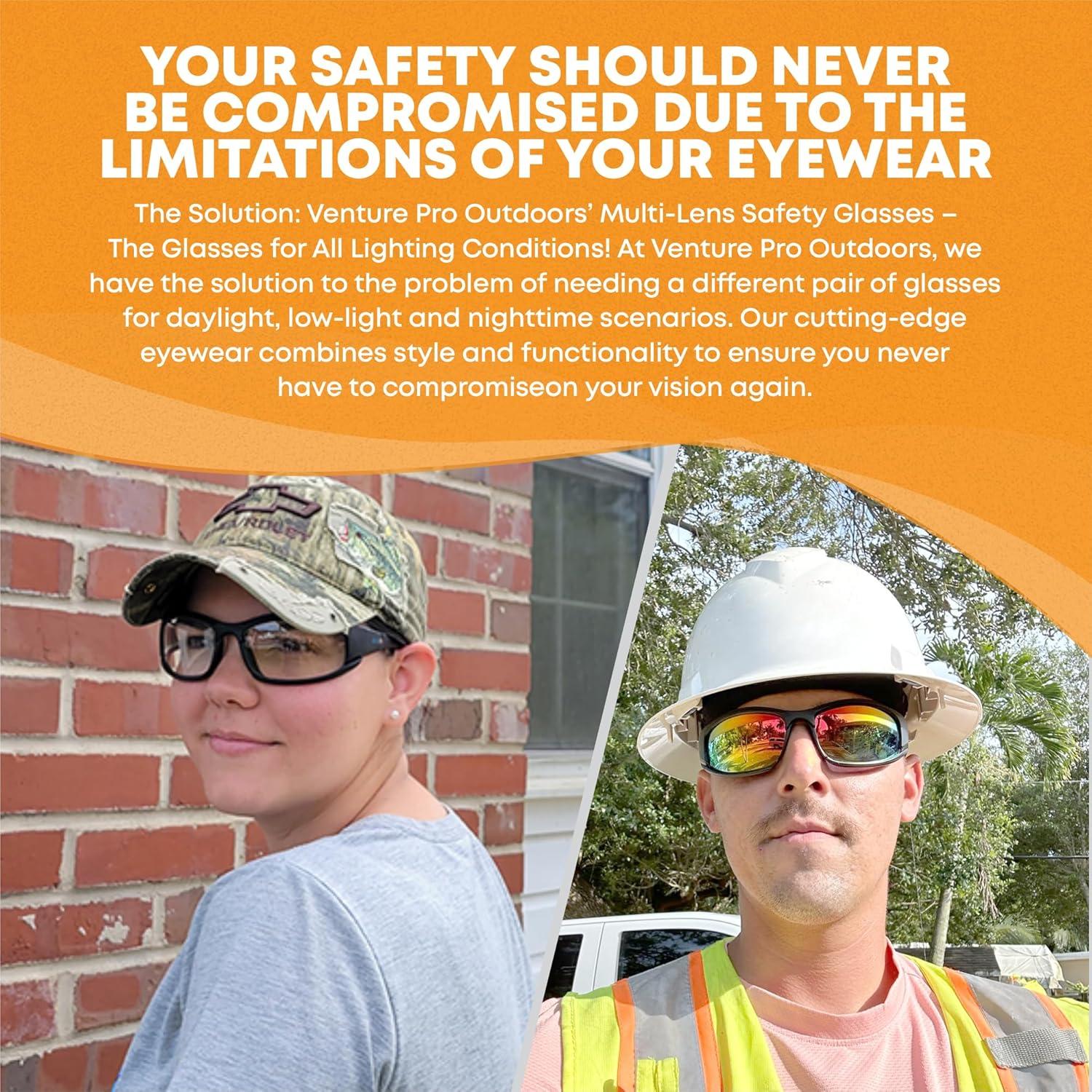 Gafas de Seguridad Venture Pro con Lentes Intercambiables UV