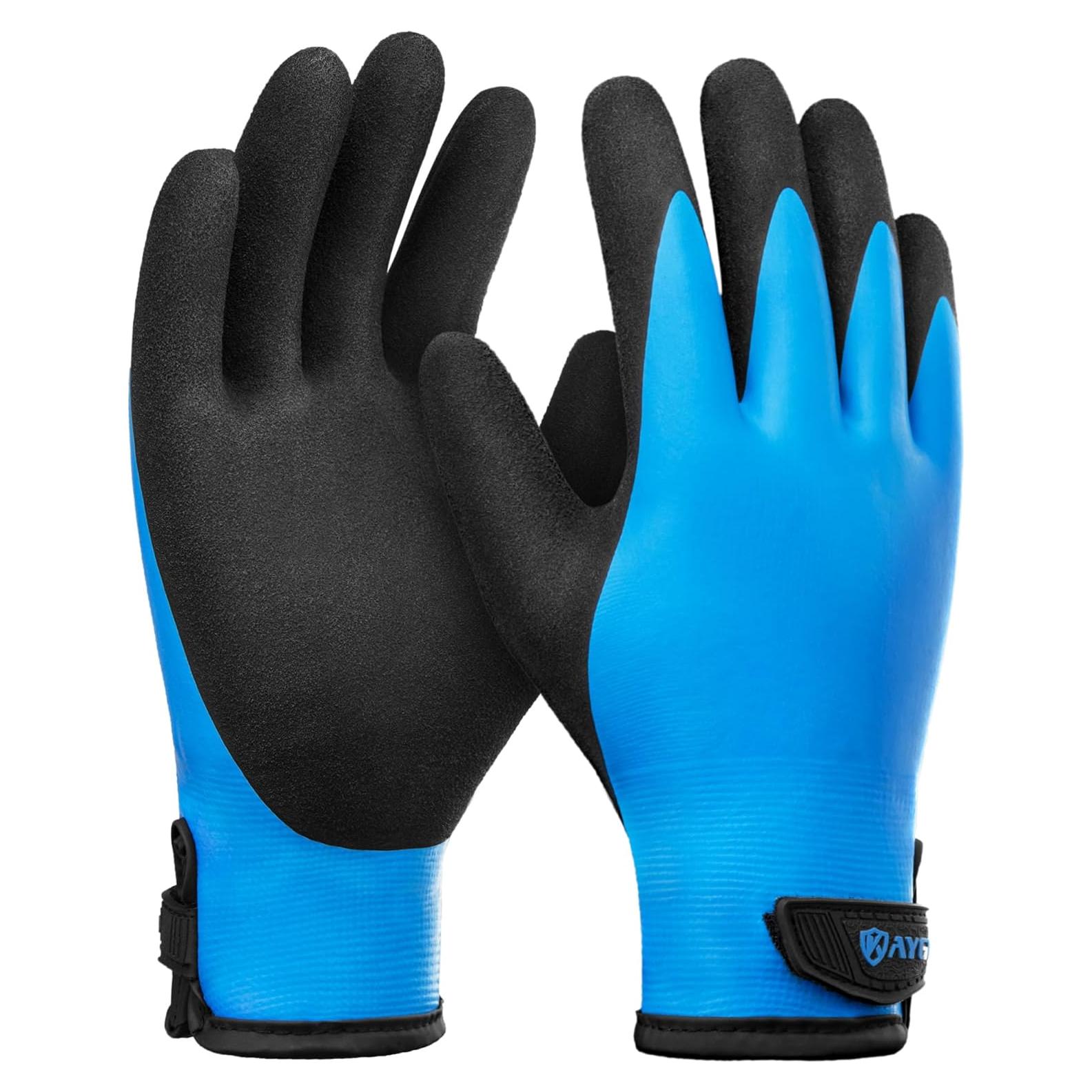 Guantes de Trabajo KAYGO Térmicos Impermeables Azul KG145