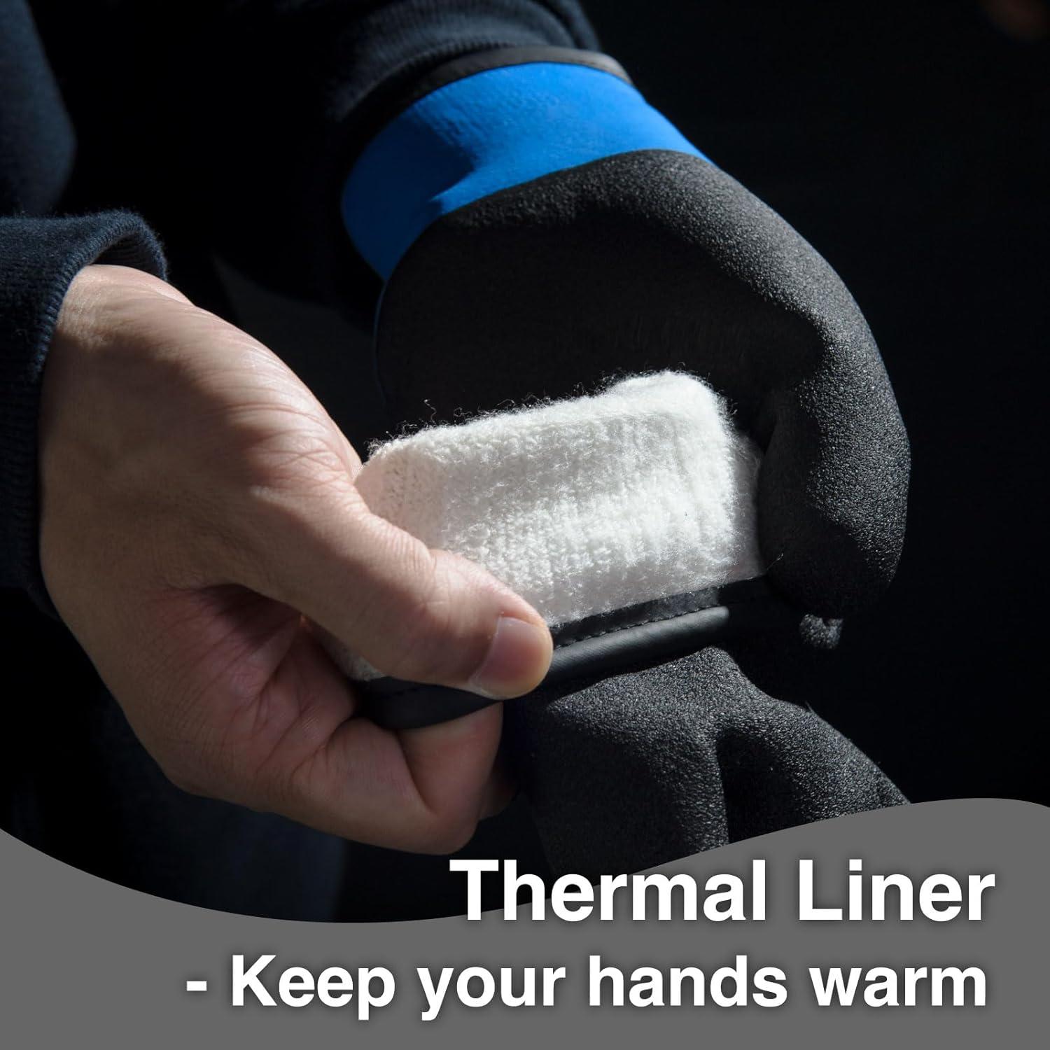 Guantes de Trabajo KAYGO Térmicos Impermeables Azul KG145