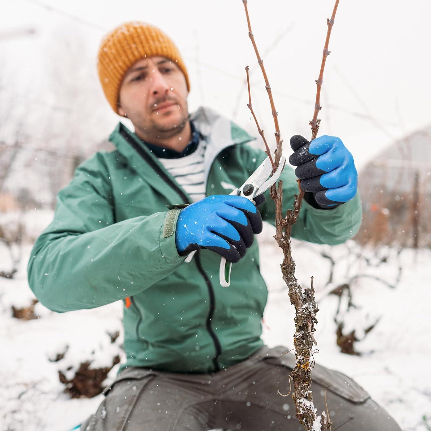 Guantes de Trabajo KAYGO Térmicos Impermeables Azul KG145