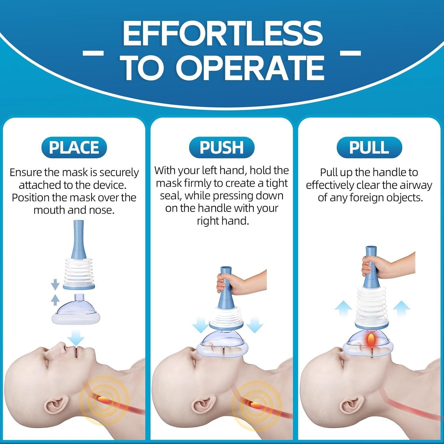 Dispositivo de Rescate por Asfixia Senvok - Kit Portátil para Niños y Adultos