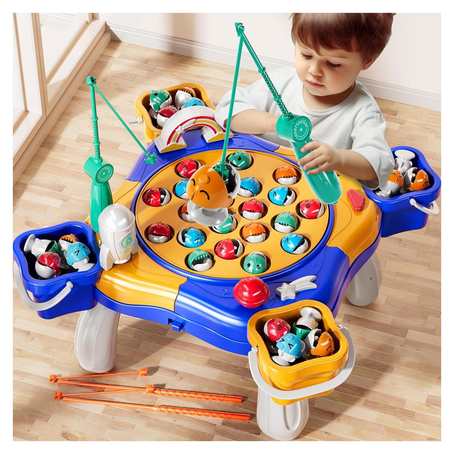 Juego de Pesca Magnético NIPLOOOW 48 Peces 8 Cañas