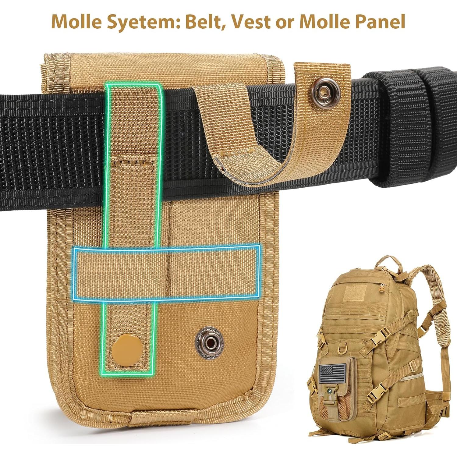 Bolsa táctica Molle SOWHUP para celular EDC 10.4x3.8x16.5cm