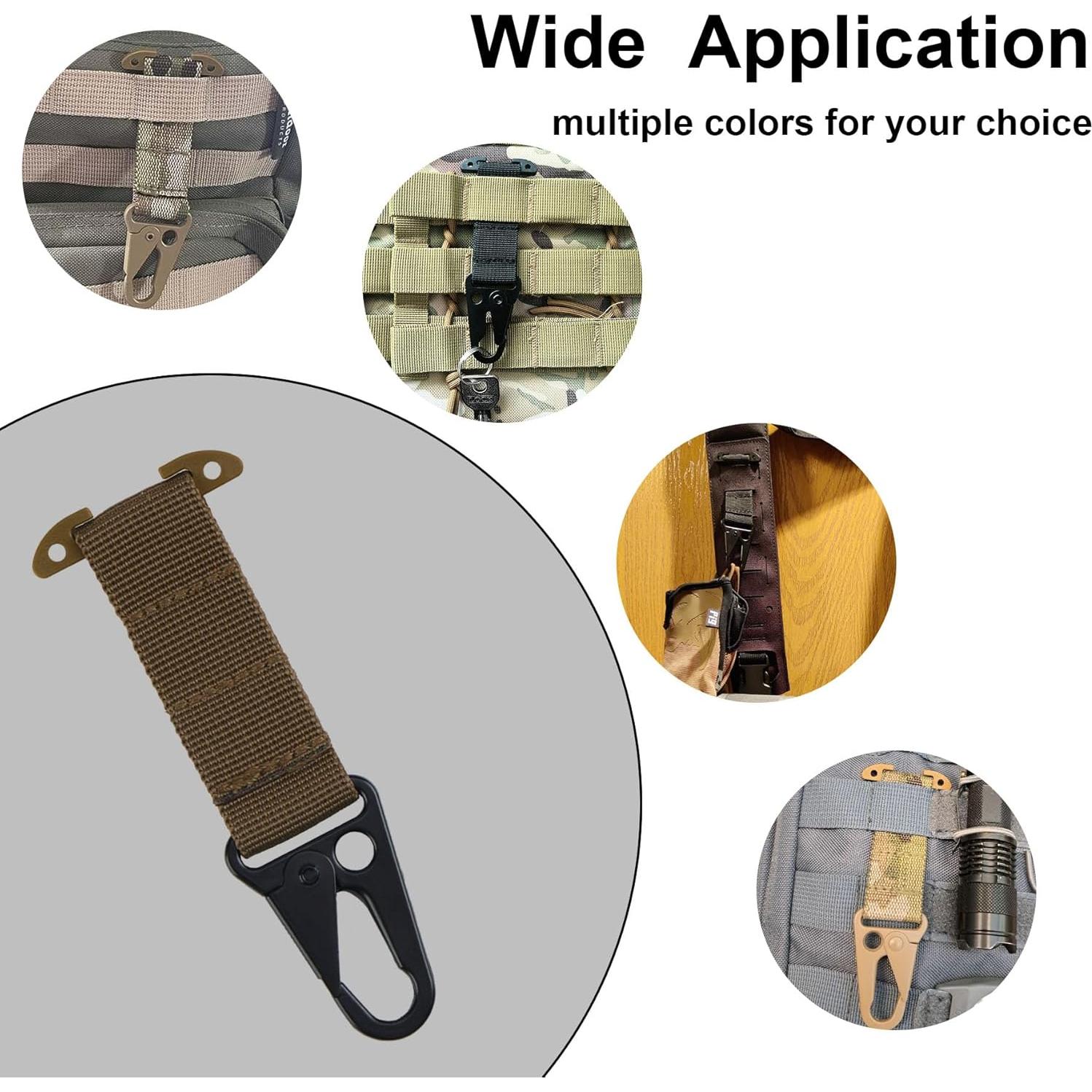 Clip T-Mount MOLLE Genérico con gancho HK 2 piezas