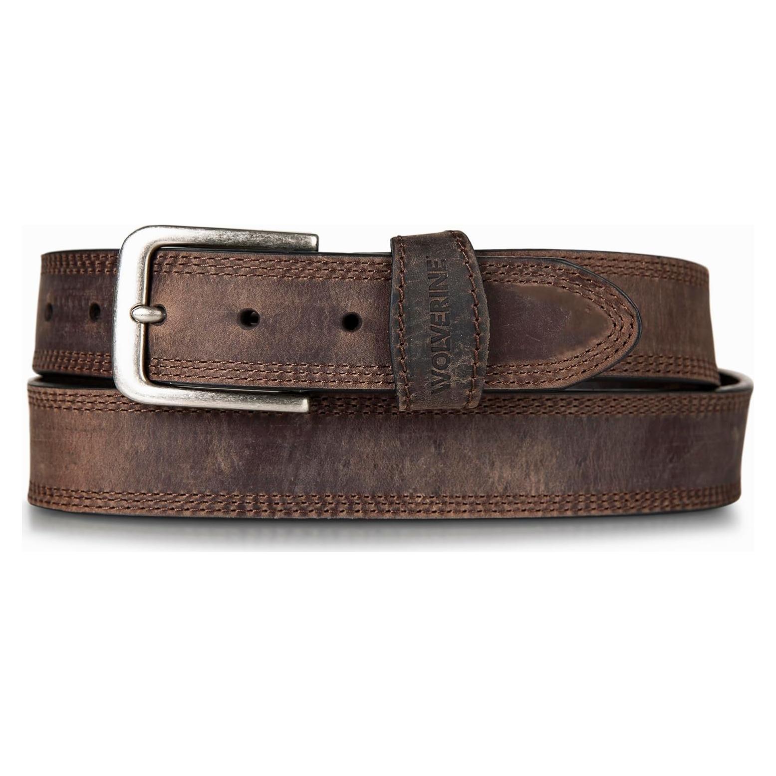 Cinturón de Trabajo Wolverine 36 cm Cuero Robusto Marrón