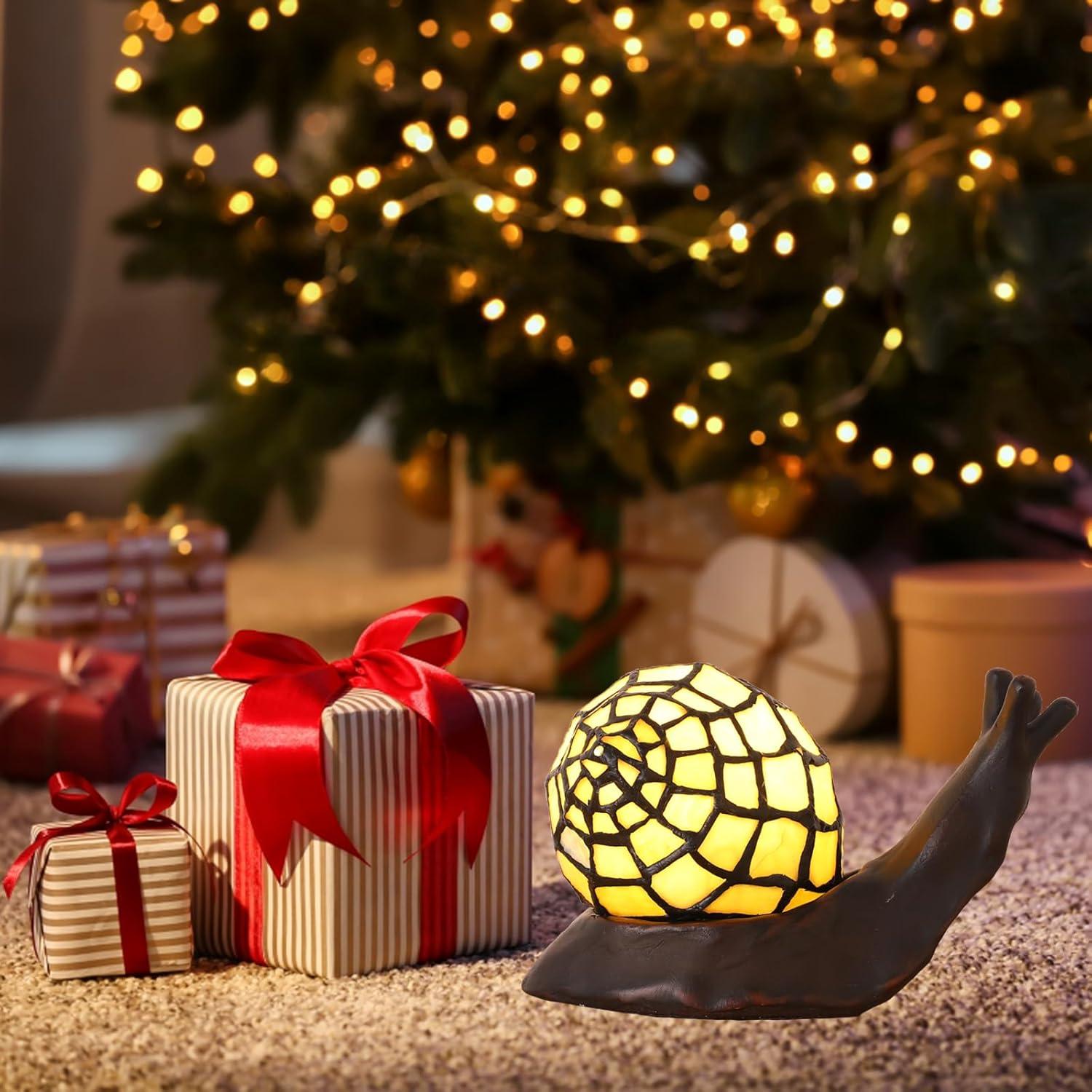 Lámpara de Mesa Tiffany KALOUFUL LED 3 Temperaturas 15x20cm