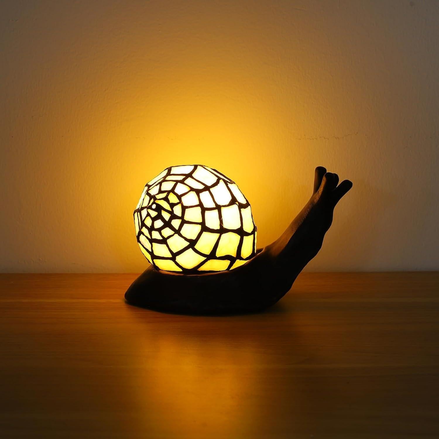 Lámpara de Mesa Tiffany KALOUFUL LED 3 Temperaturas 15x20cm