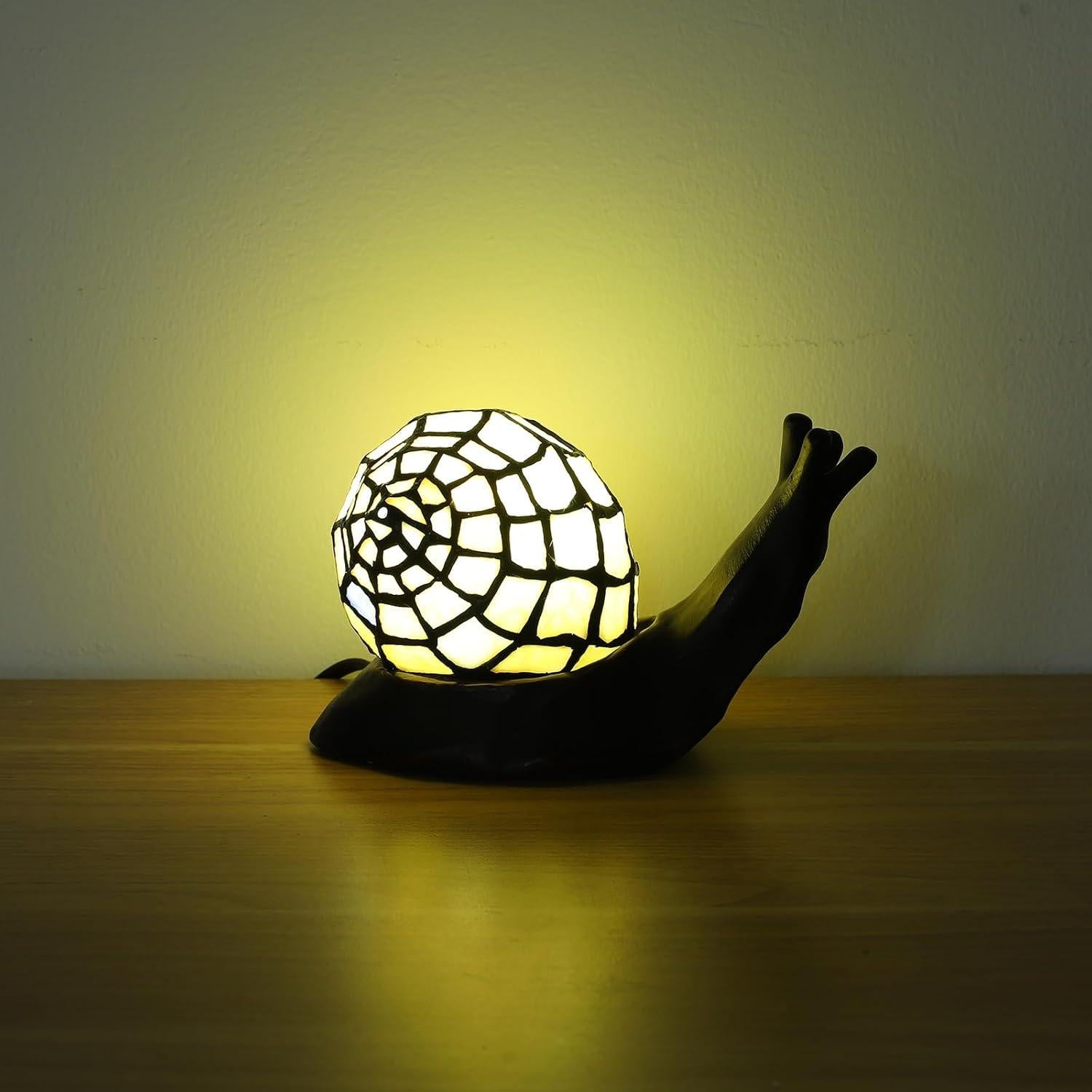 Lámpara de Mesa Tiffany KALOUFUL LED 3 Temperaturas 15x20cm