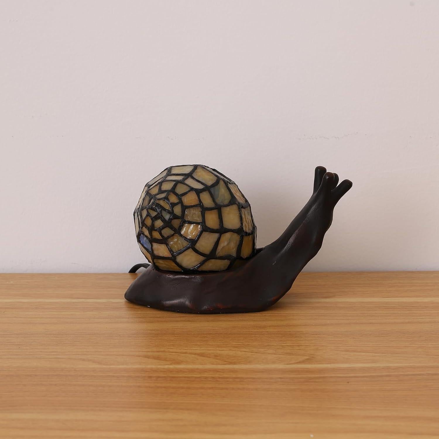 Lámpara de Mesa Tiffany KALOUFUL LED 3 Temperaturas 15x20cm