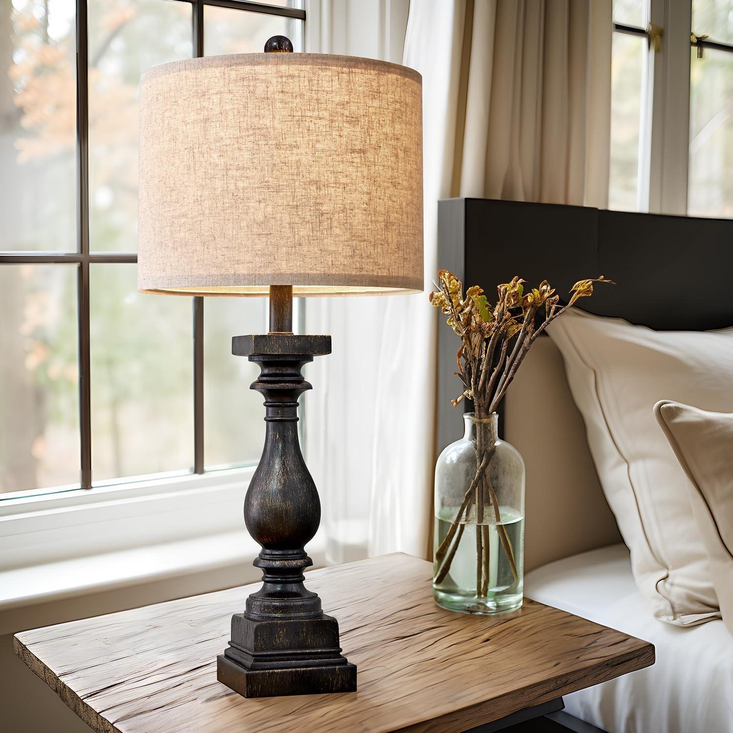 Lámpara de Mesa BOBOMOMO Juego de 2 Retro con USB