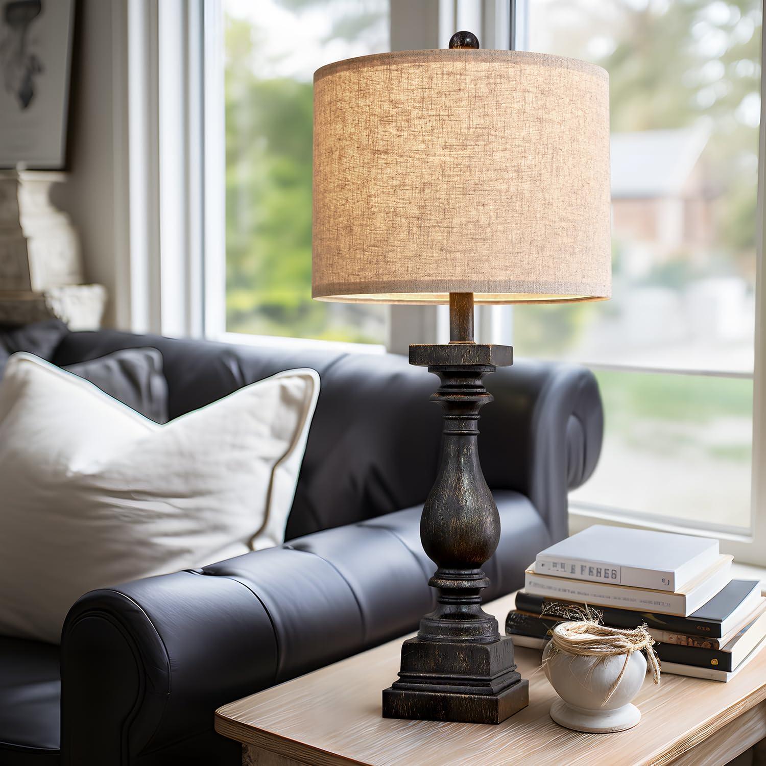 Lámpara de Mesa BOBOMOMO Juego de 2 Retro con USB