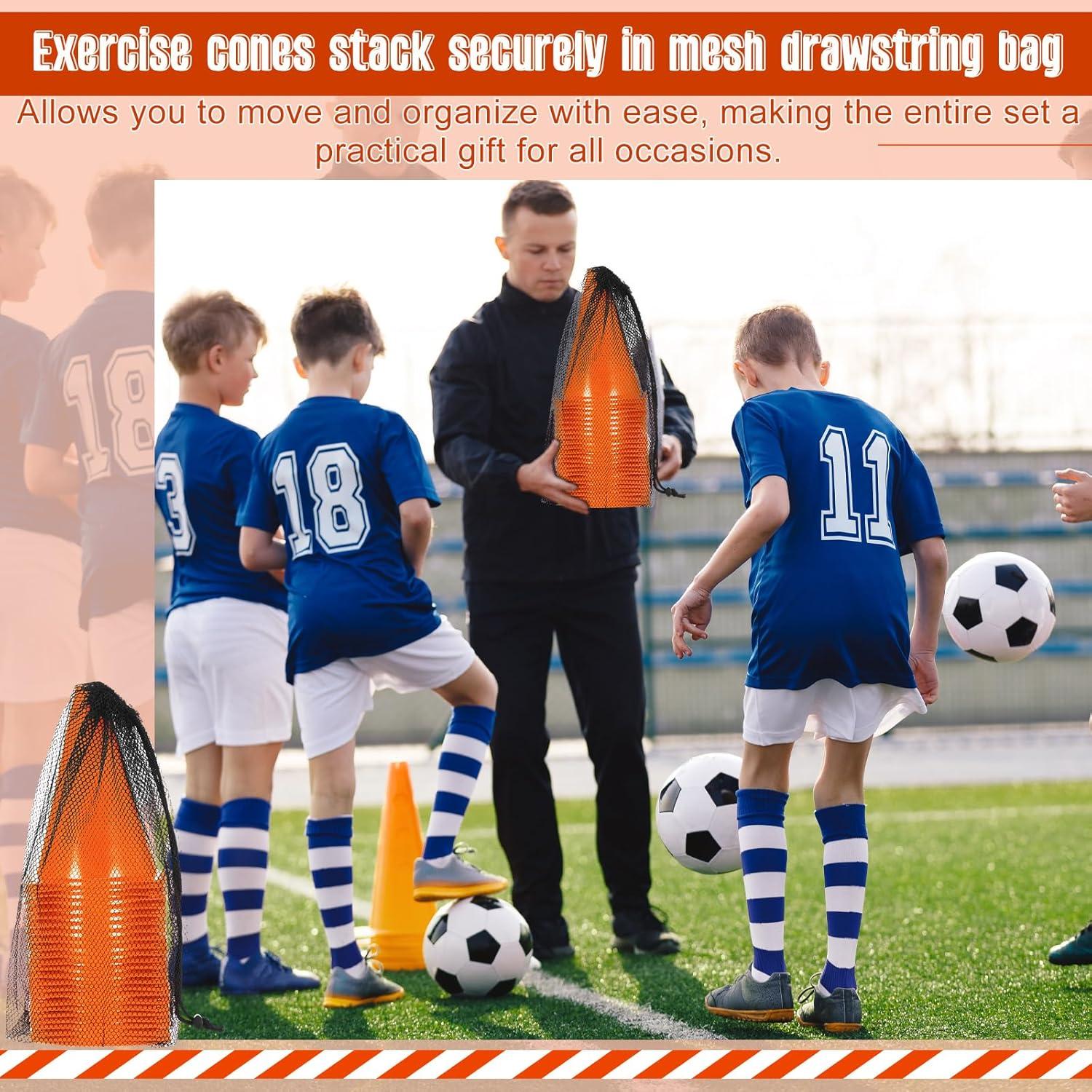 Conos de Entrenamiento Syhood 30 Piezas Naranja 18 cm