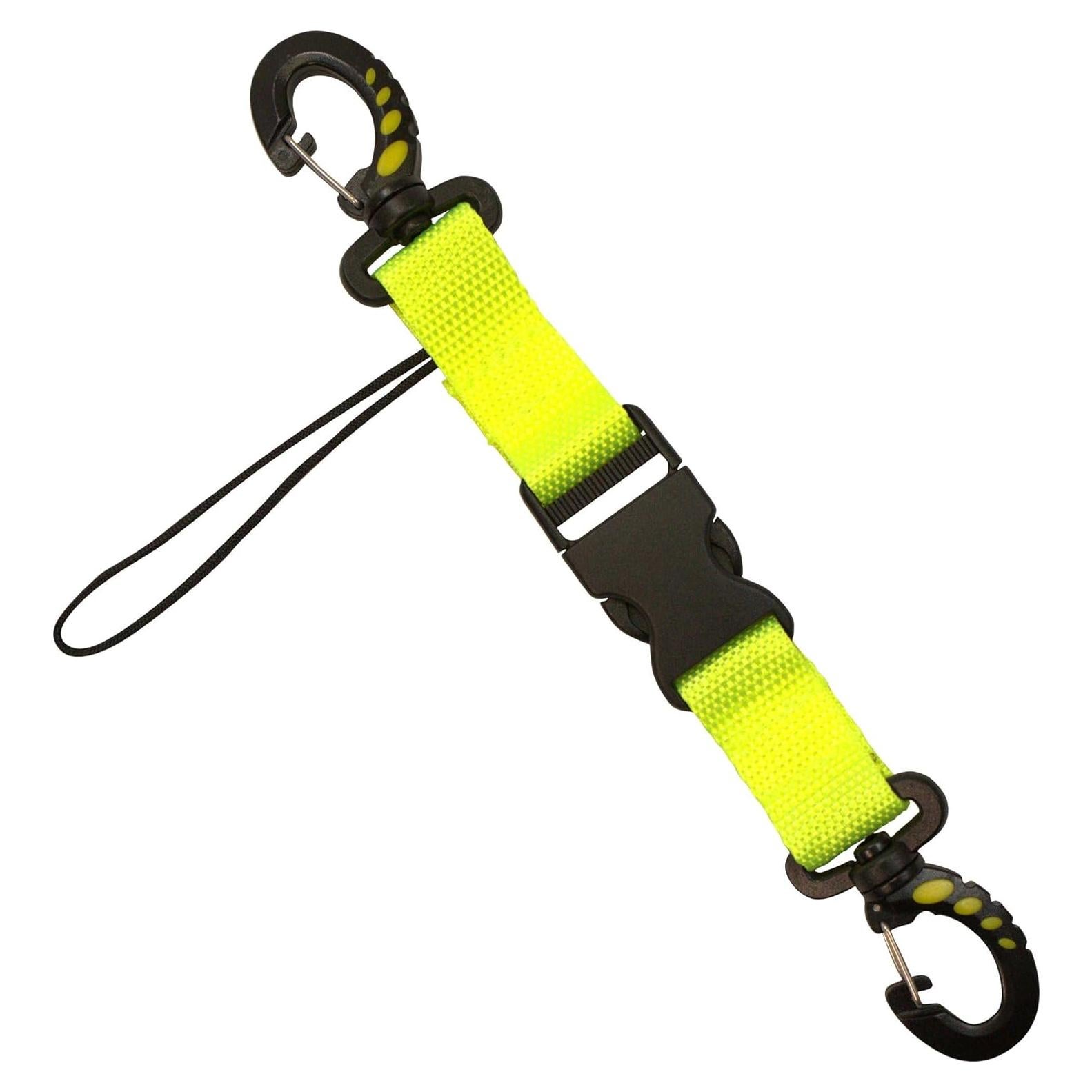 Lanyard de Buceo Scuba Choice Amarillo con Clips Dobles