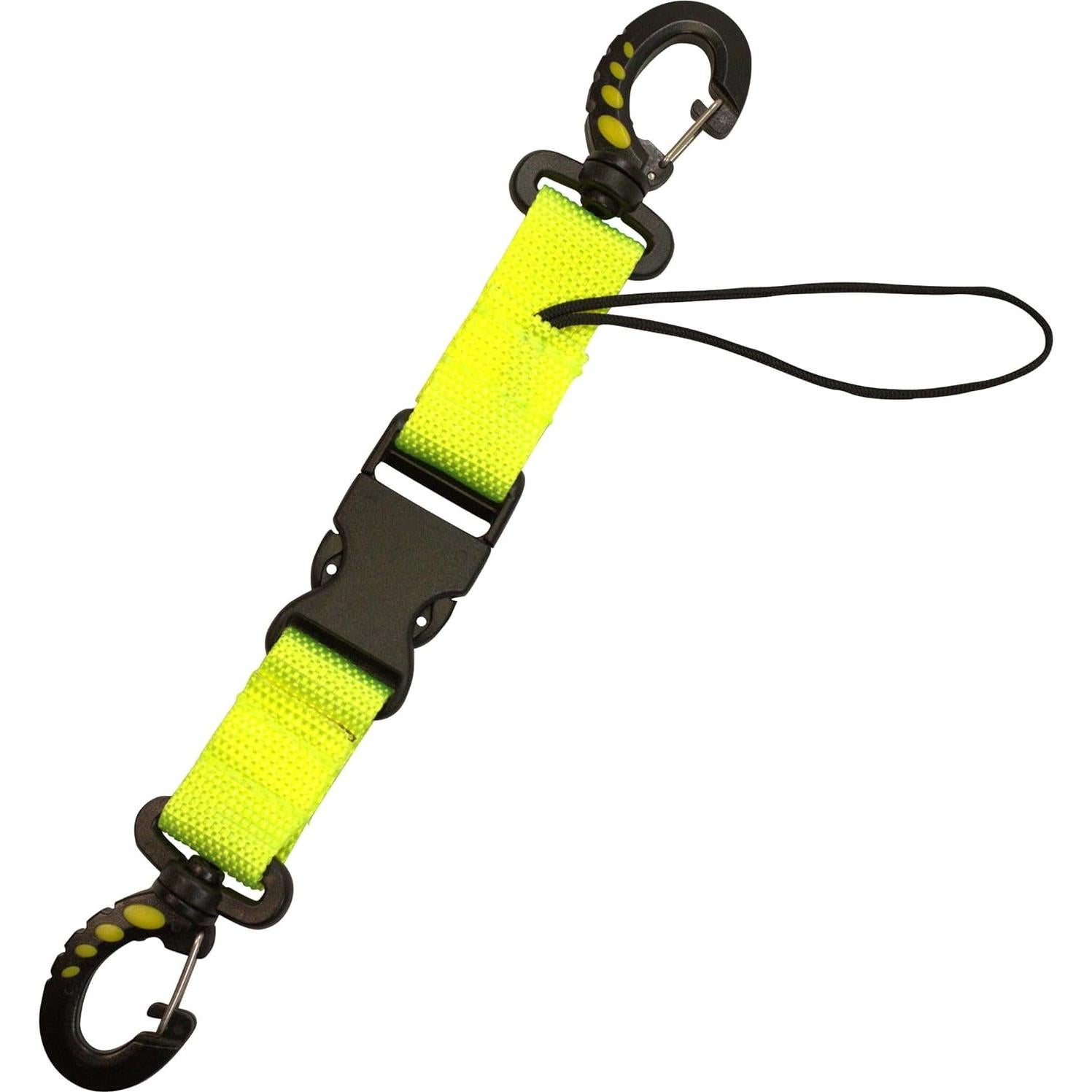 Lanyard de Buceo Scuba Choice Amarillo con Clips Dobles