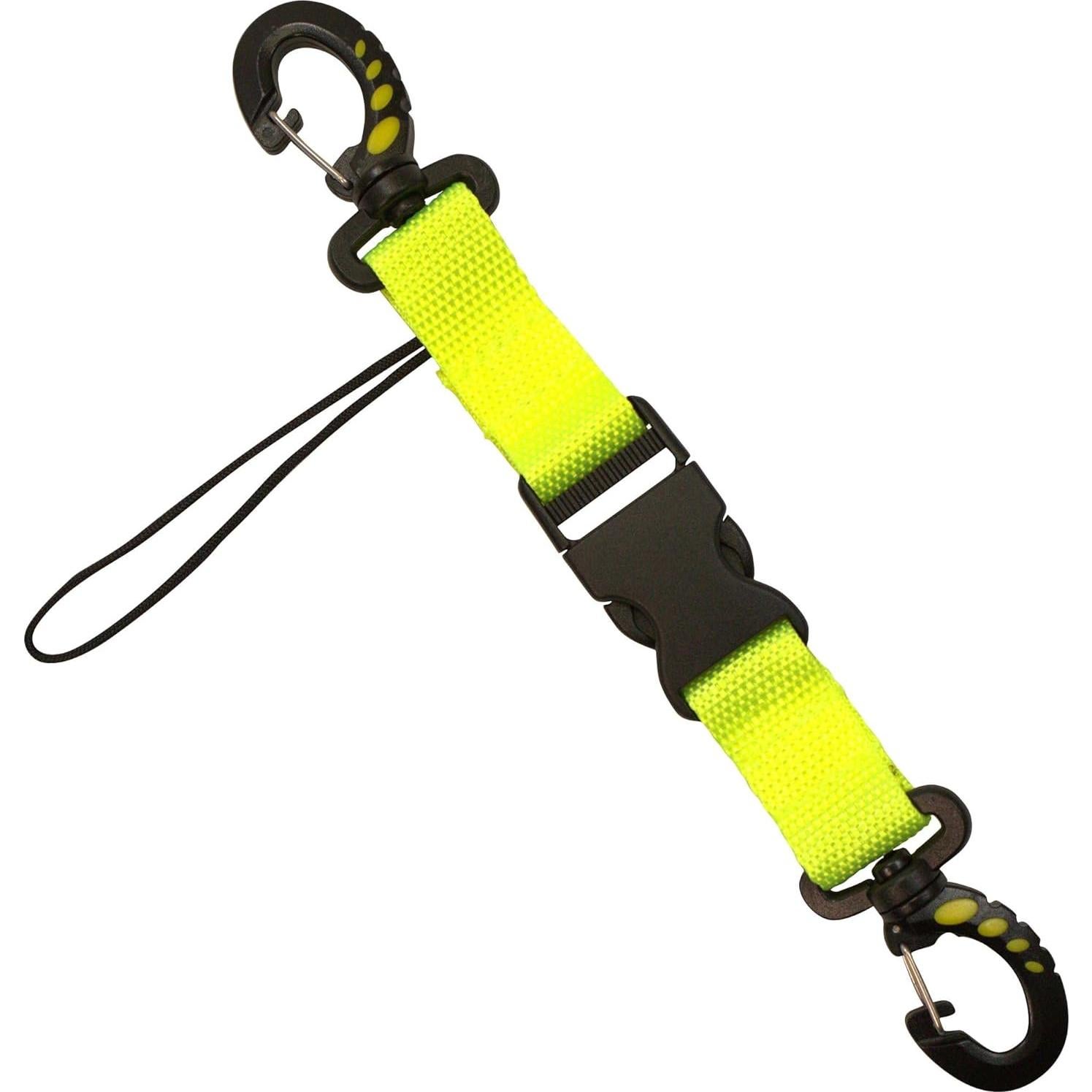 Lanyard de Buceo Scuba Choice Amarillo con Clips Dobles