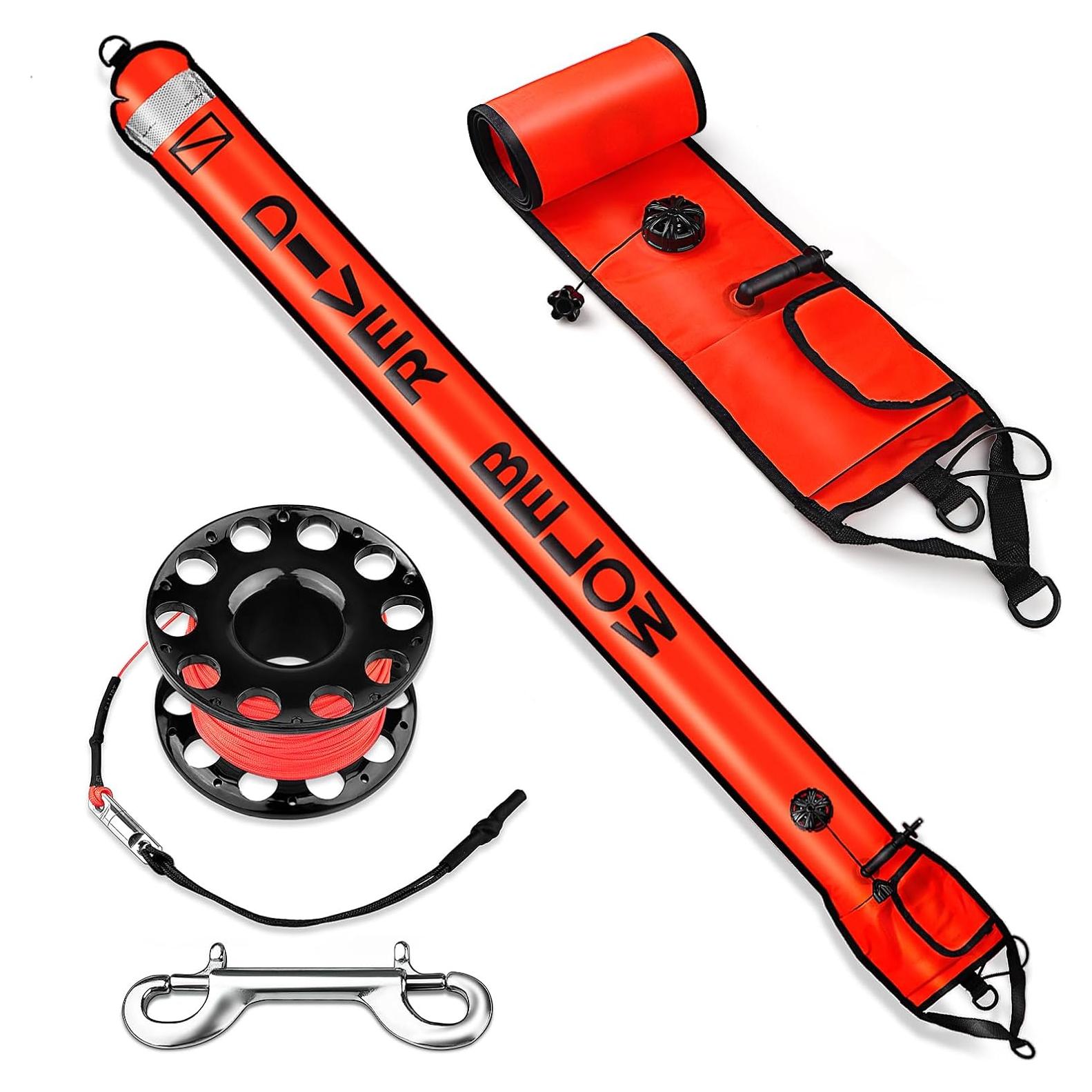 Boya de Marcado de Superficie Dving 5FT + Carrete 30M