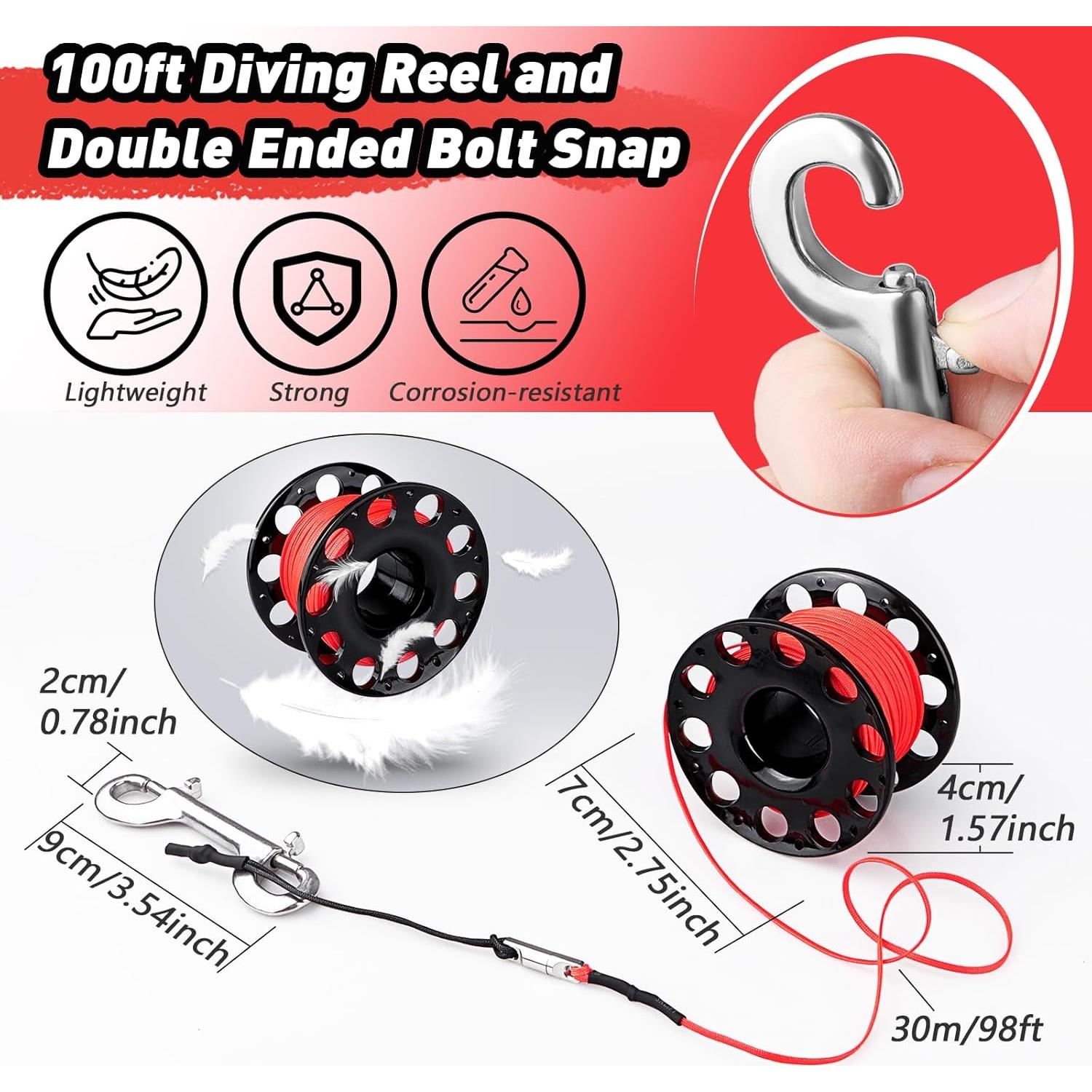 Boya de Marcado de Superficie Dving 5FT + Carrete 30M