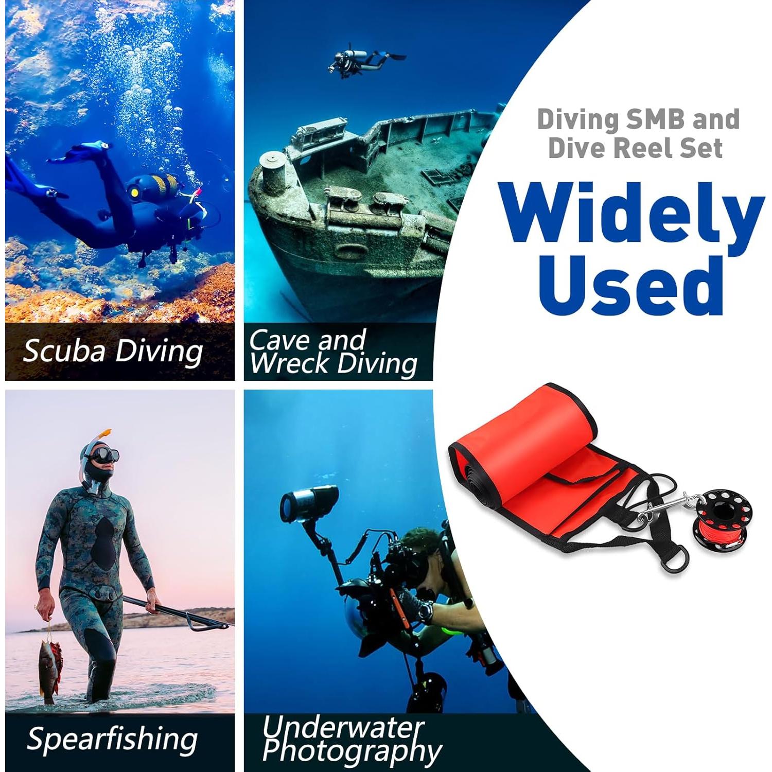 Boya de Marcado de Superficie Dving 5FT + Carrete 30M