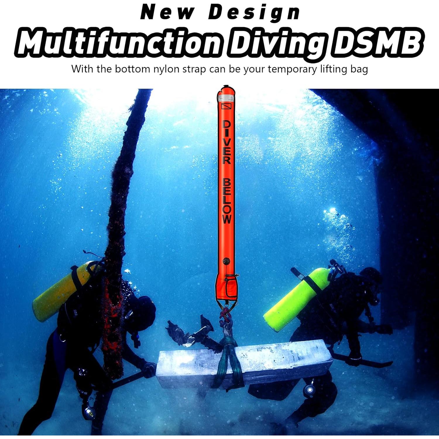 Boya de Marcado de Superficie Dving 5FT + Carrete 30M