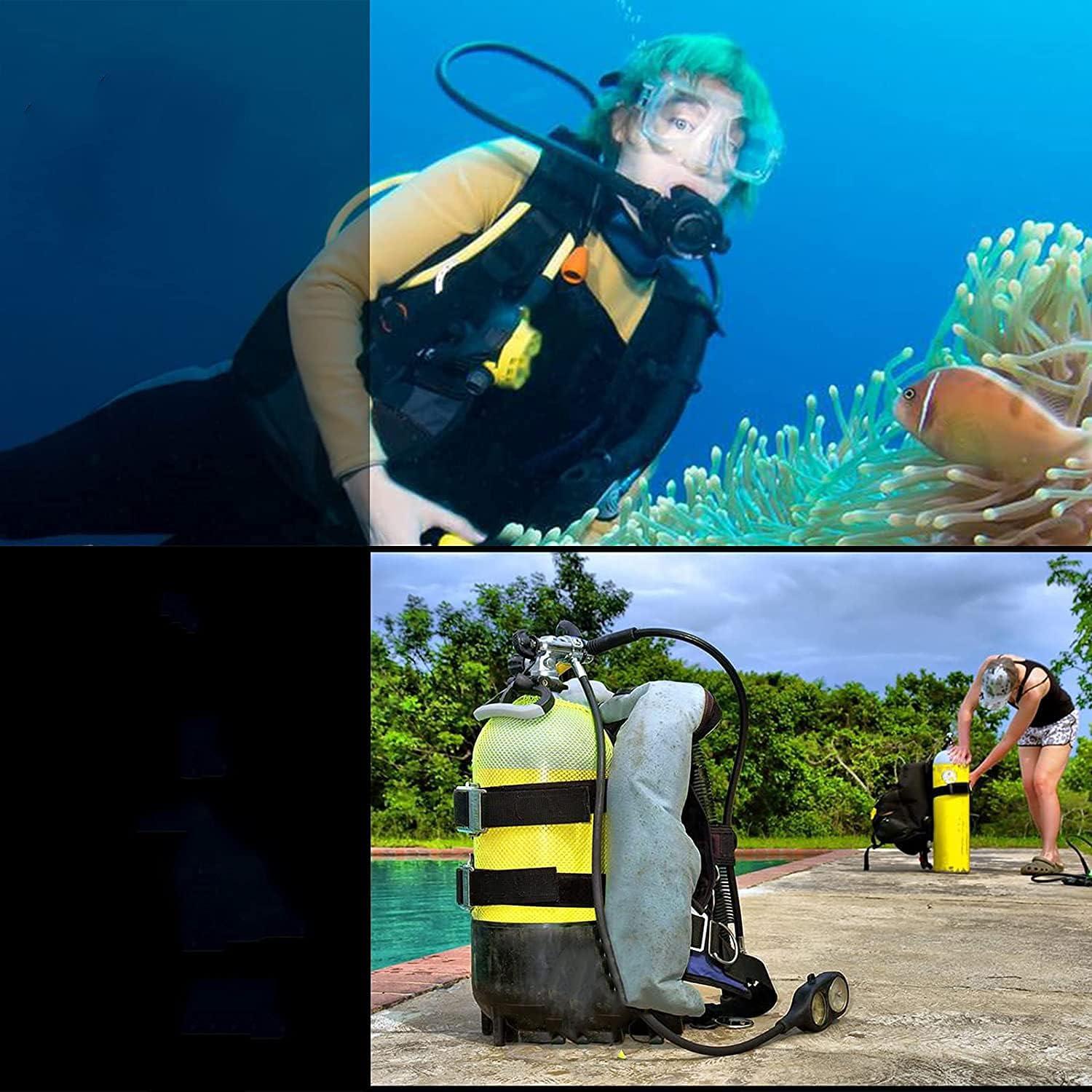 Soporte de Manguera de Buceo Doble Heyous 2 Piezas Negro