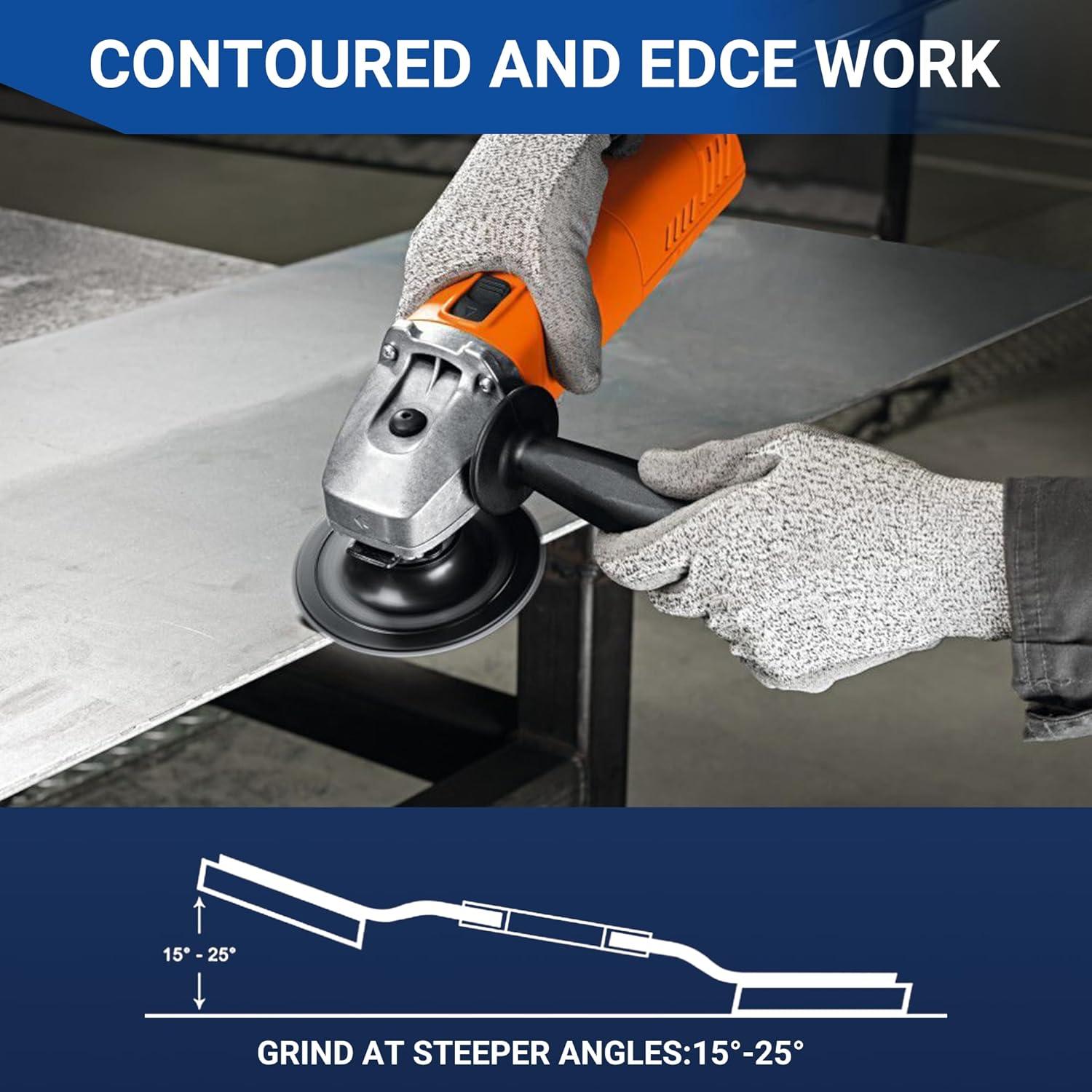 Discos de Aletas ROMON 40 Granos 115mm Paquete de 10