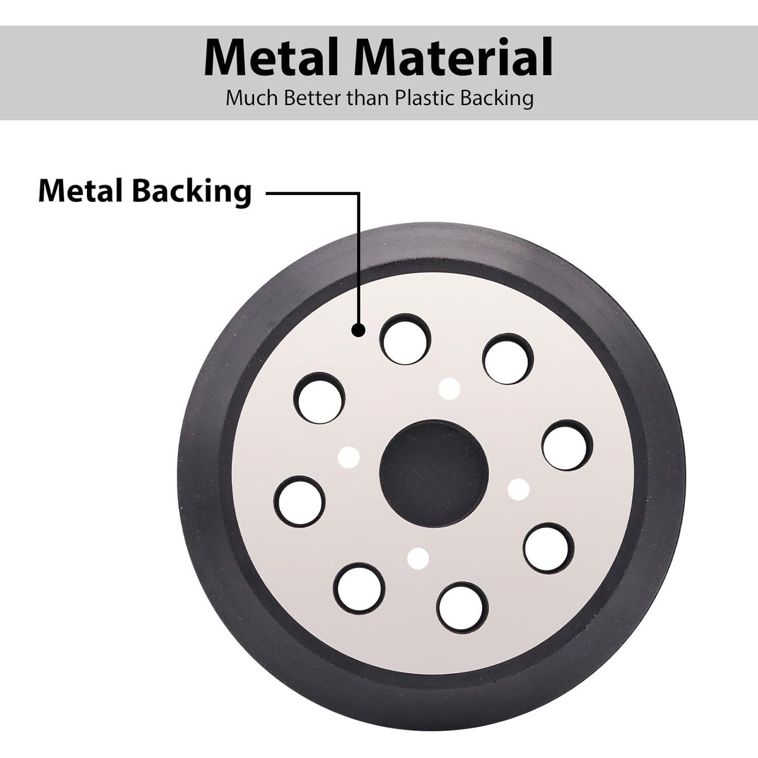 Almohadilla de Lijadora Orbital 5" SHUTTLE GENIUS 8 Agujeros