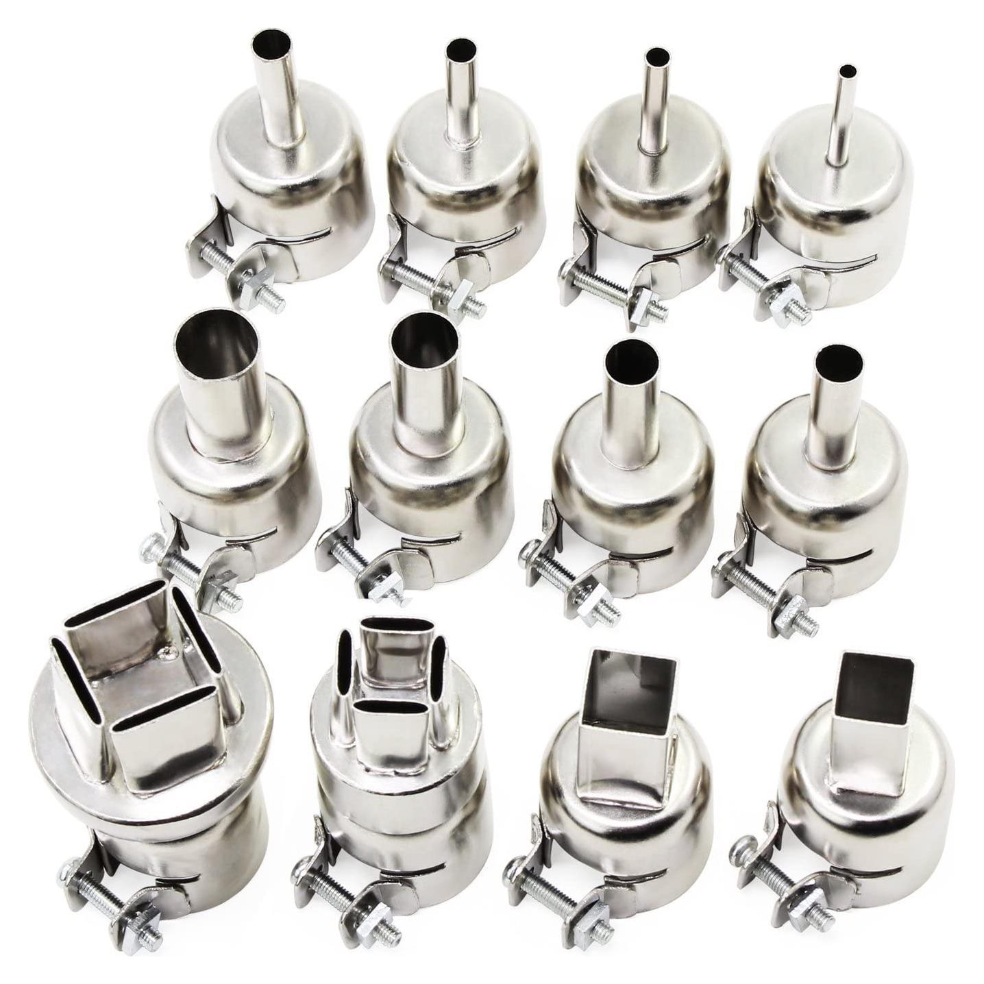 Kit de Boquillas para Pistola de Calor OCR 12PCS Acero Inoxidable