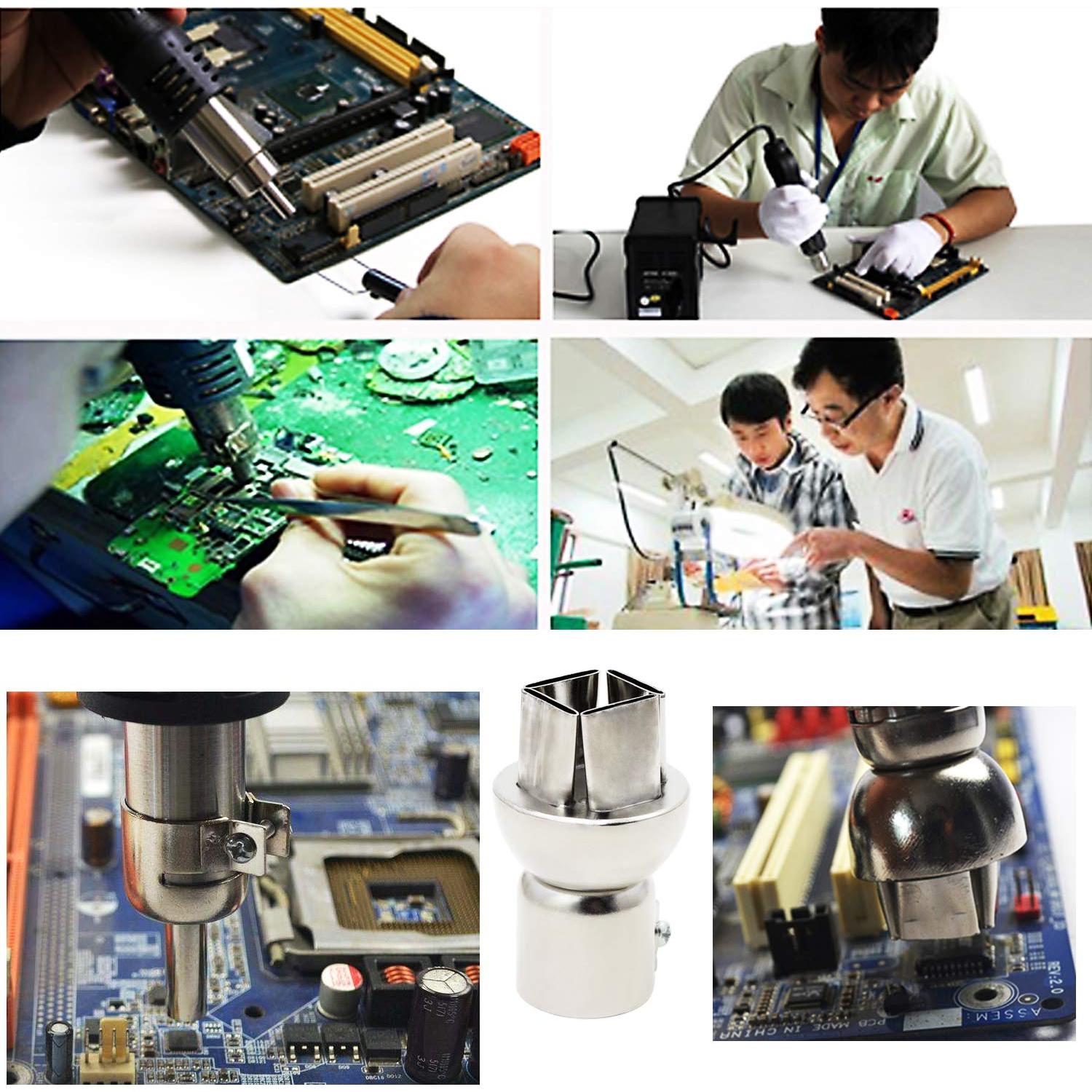 Kit de Boquillas para Pistola de Calor OCR 12PCS Acero Inoxidable