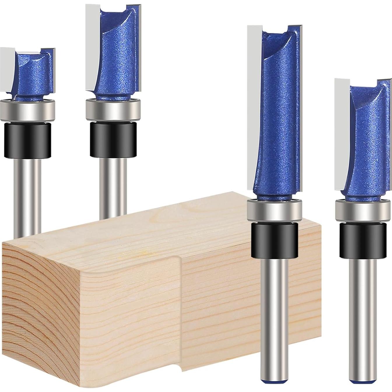 Juego de Brocas de Rebaje Vearter 4PCS 12.7mm con Guía