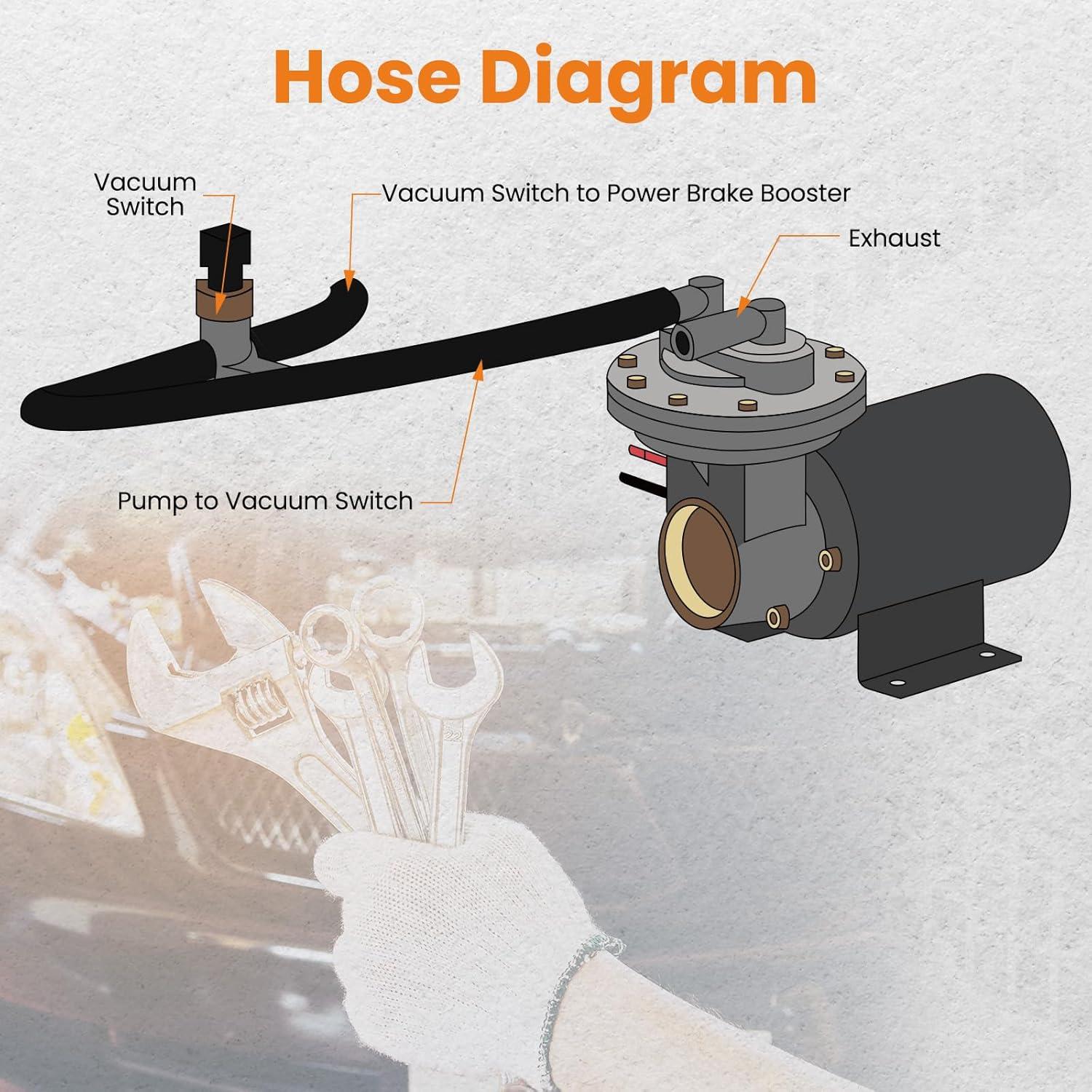Bomba de Vacío Eléctrica 12V maXpeedingrods para Frenos