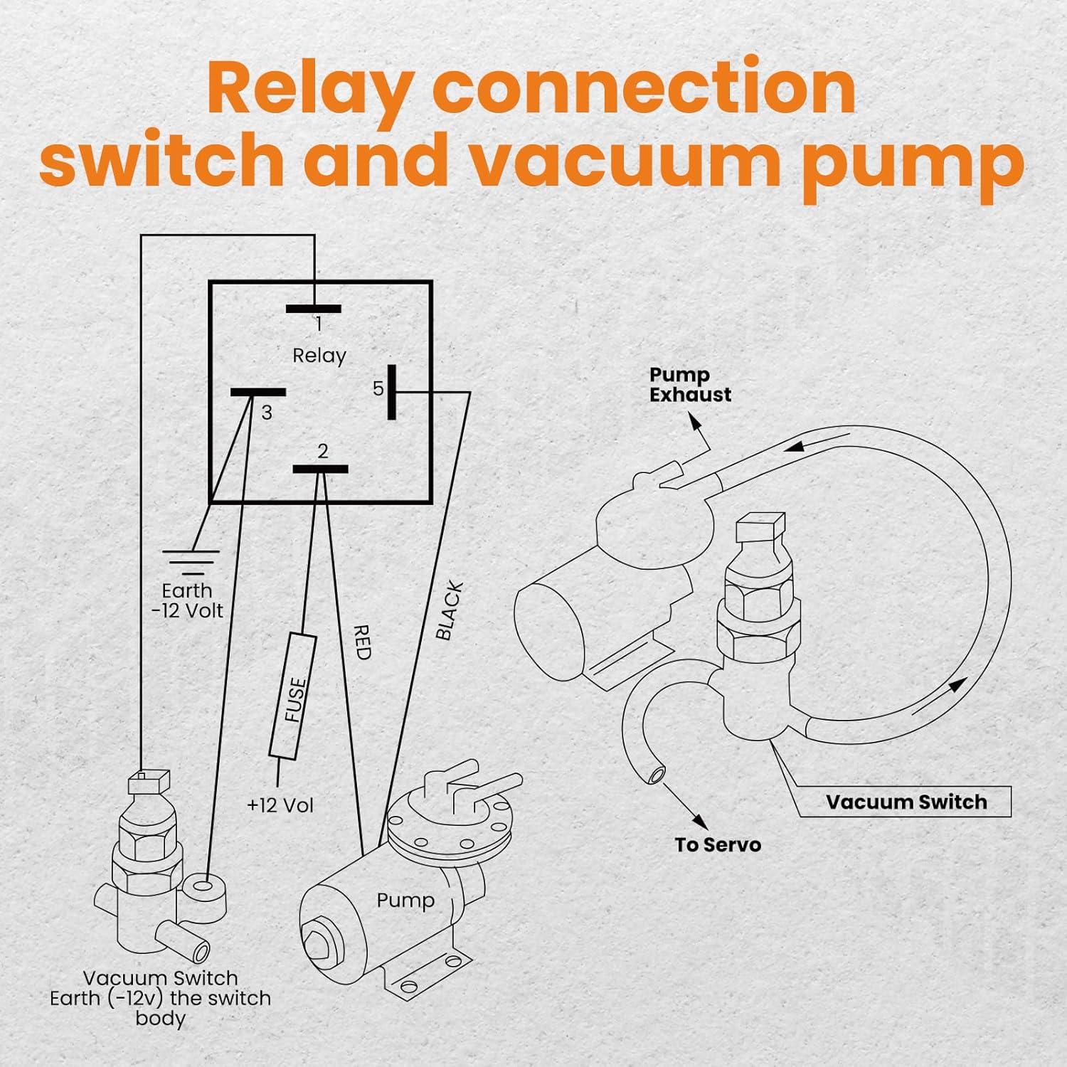 Bomba de Vacío Eléctrica 12V maXpeedingrods para Frenos