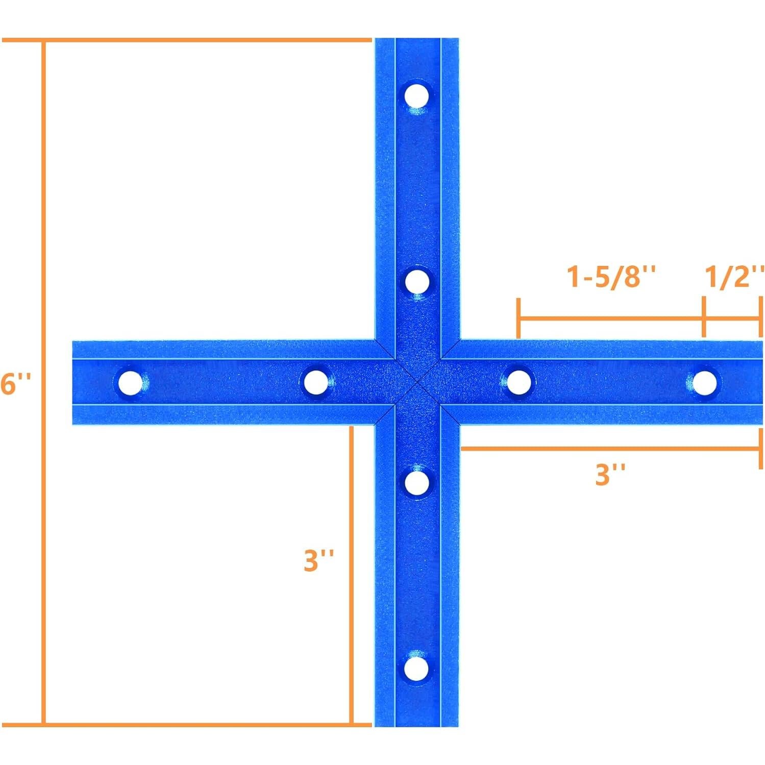 T-Tracks de Aluminio para Carpintería Bikykose - 2 Paquete