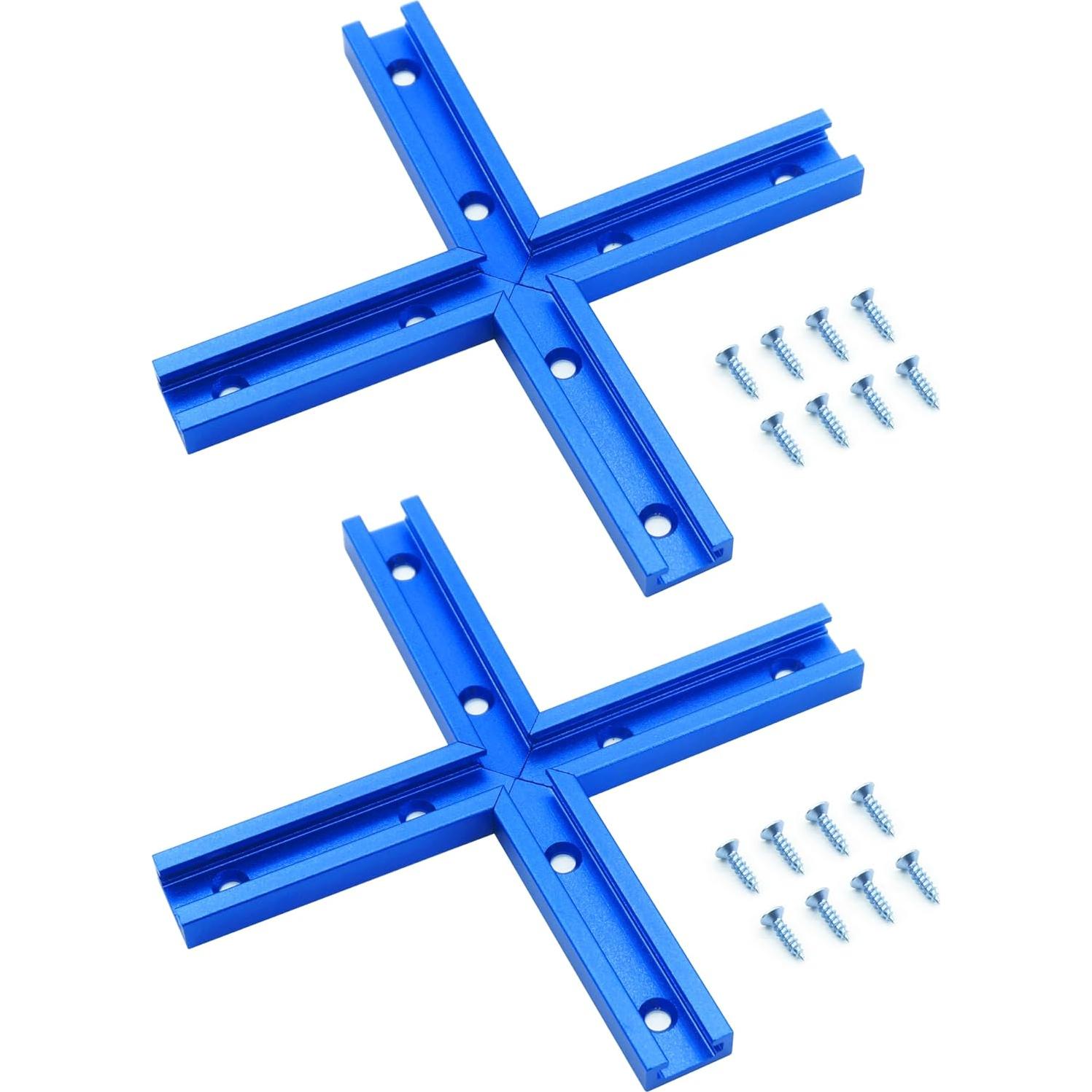 T-Tracks de Aluminio para Carpintería Bikykose - 2 Paquete