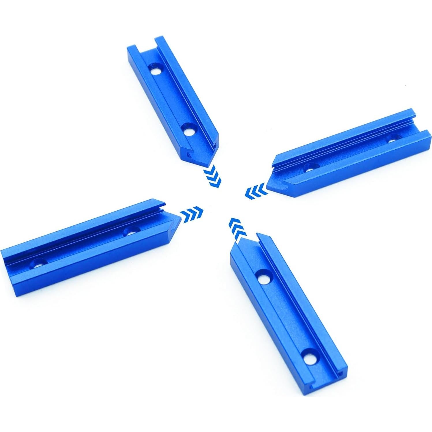 T-Tracks de Aluminio para Carpintería Bikykose - 2 Paquete