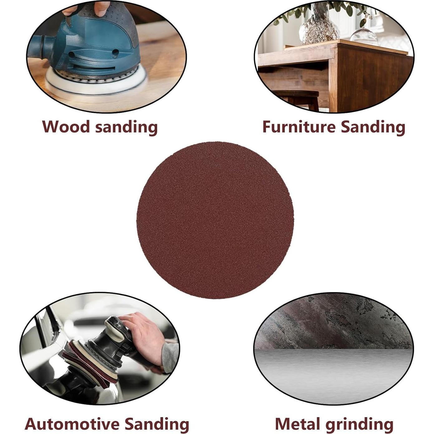 Discos de Lijado Antrader 100 PCS 75mm 120 Grano Óxido de Aluminio