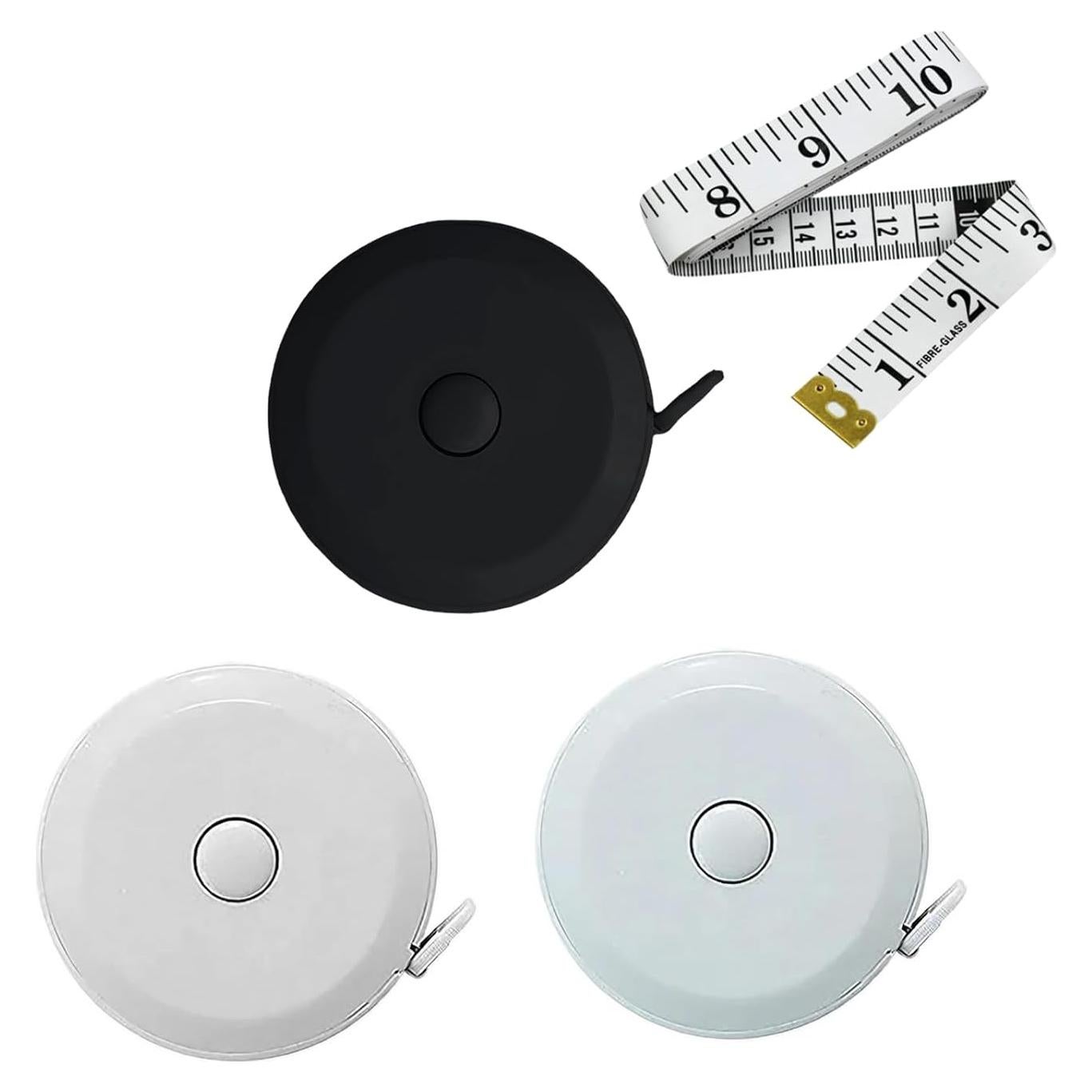 Paquete de 3 Cintas Métricas Retráctiles Doble Cara 1.5m