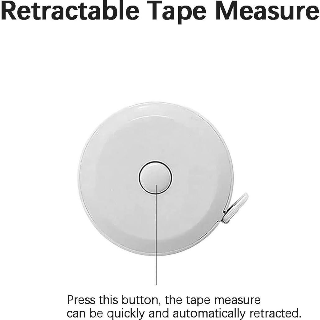 Paquete de 3 Cintas Métricas Retráctiles Doble Cara 1.5m