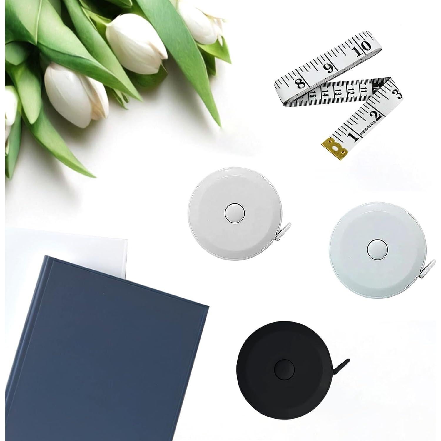 Paquete de 3 Cintas Métricas Retráctiles Doble Cara 1.5m