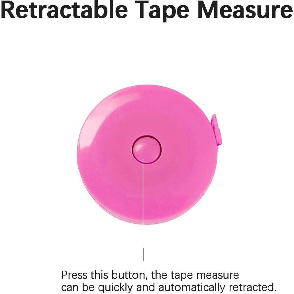 Paquete de 3 Cintas Métricas Retráctiles 1.5m Doble Cara