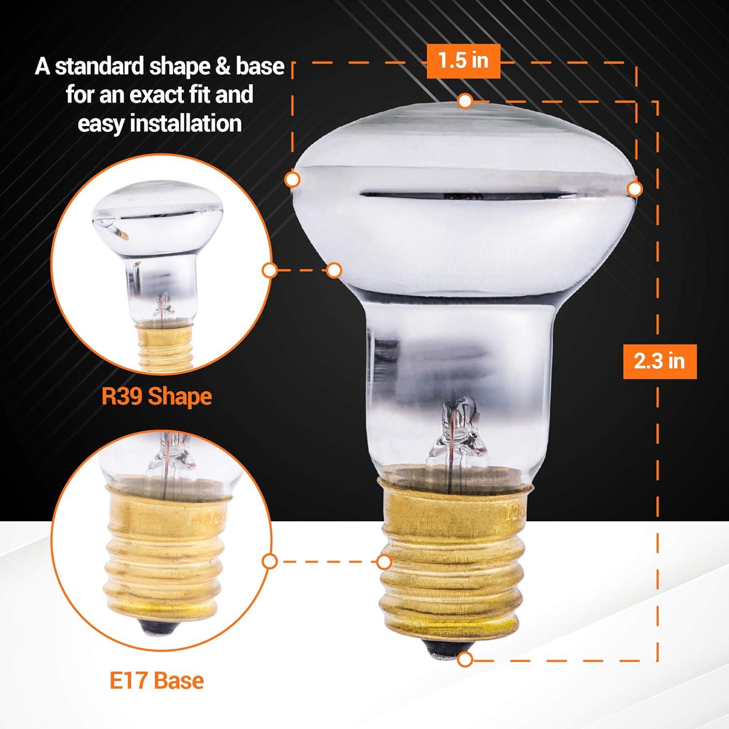 Bombillas Lava R39 E17 25W BlueStars Paquete de 4 Regulables