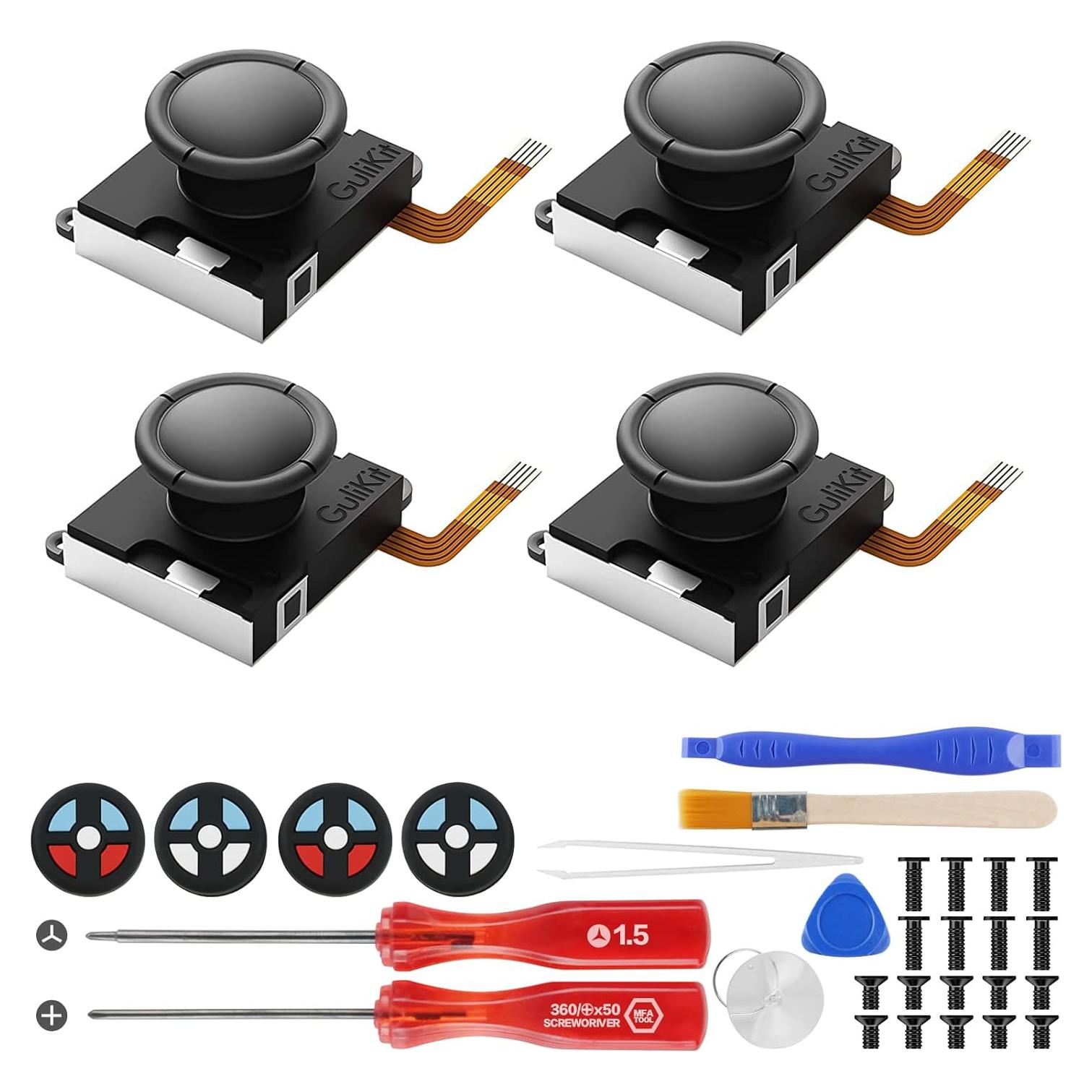 Joystick GuliKit Hall Switch para Joycon Switch y Lite - 4 Piezas