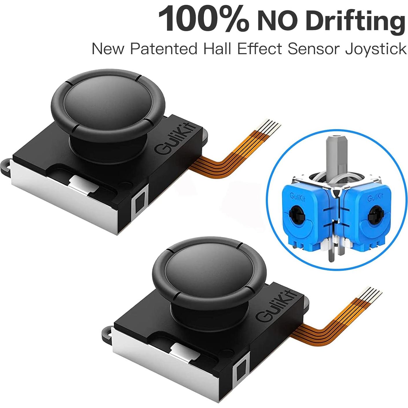 Joystick GuliKit Hall Switch para Joycon Switch y Lite - 4 Piezas