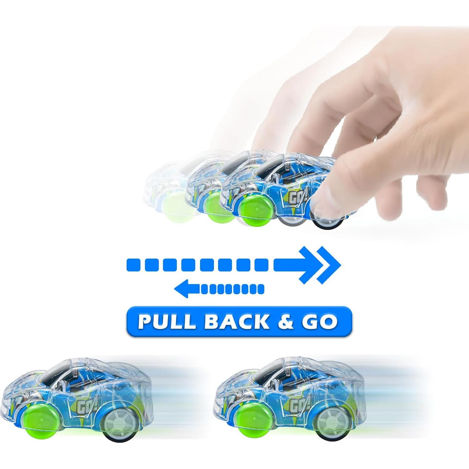 Juego de 58 Mini Coches de Retroceso CDDZSW para Niños 2+