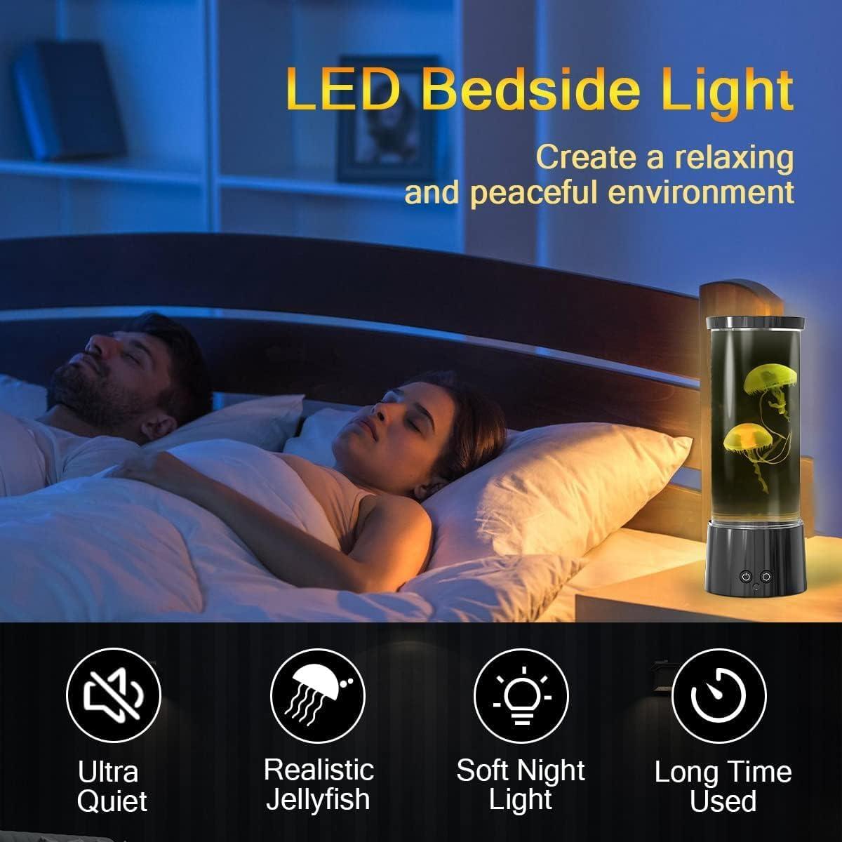 Lámpara de Medusa FBSPORT, Luz Nocturna Acuario 17 Colores