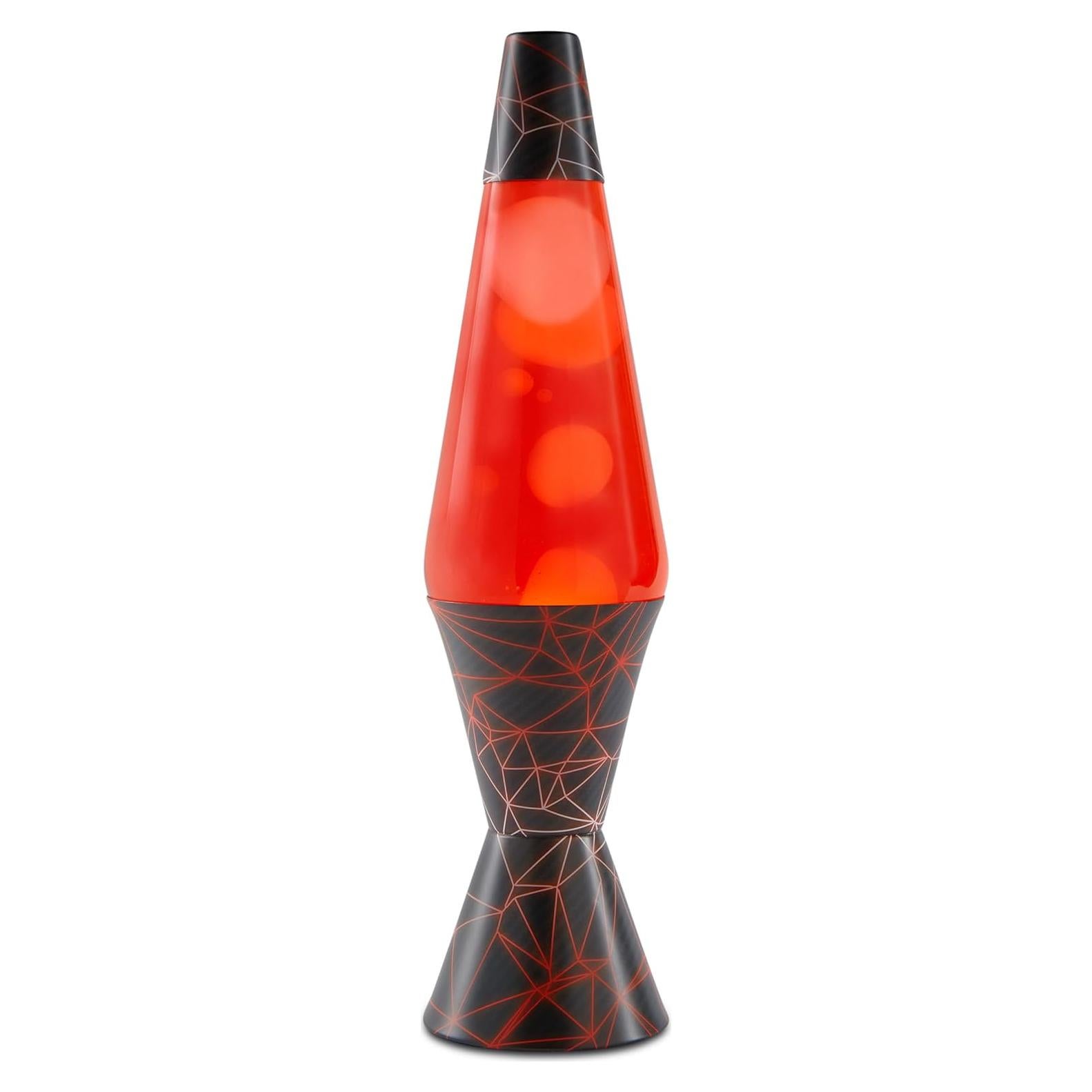 Lámpara de Lava Spencer Gifts 43.2 cm - Cera Blanca y Líquido Rojo