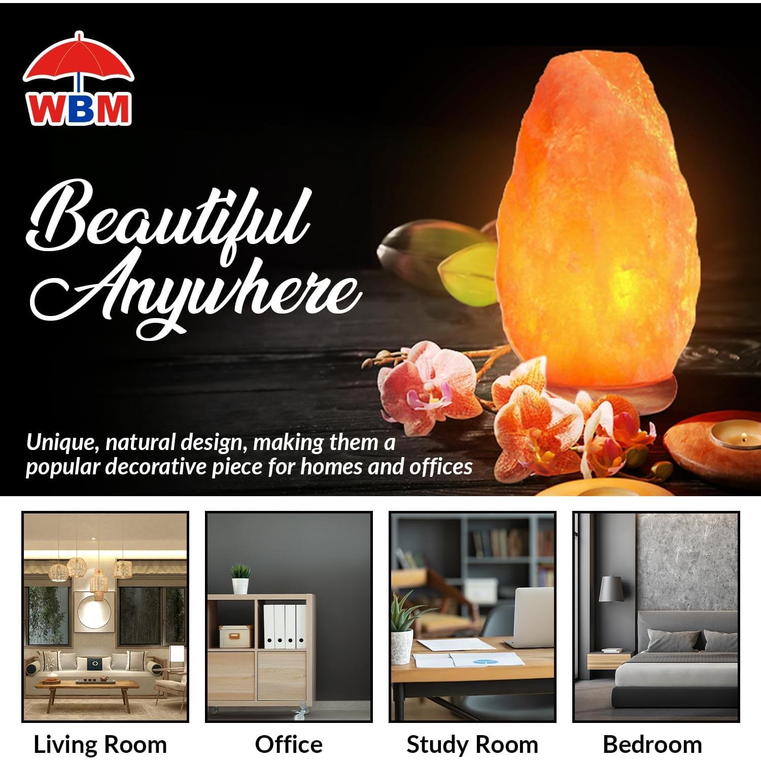 Lámpara de Sal del Himalaya WBM USB Táctil 2.7-3.6 kg