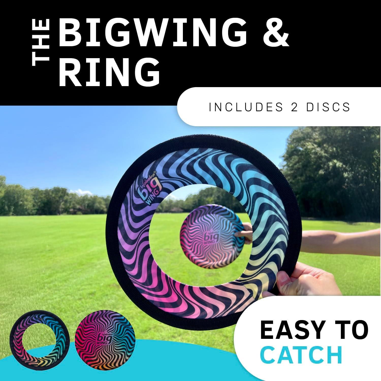 Frisbees Waboba BigWing y BigRing - Paquete 2 Discos Suaves