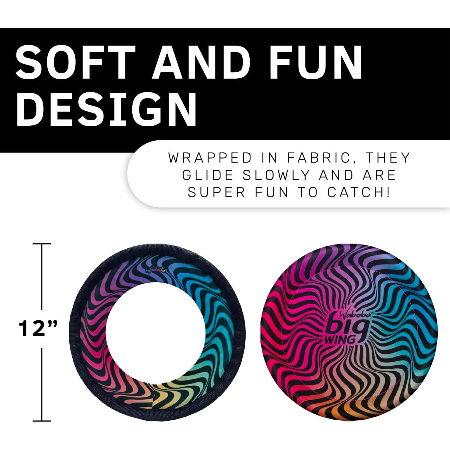 Frisbees Waboba BigWing y BigRing - Paquete 2 Discos Suaves